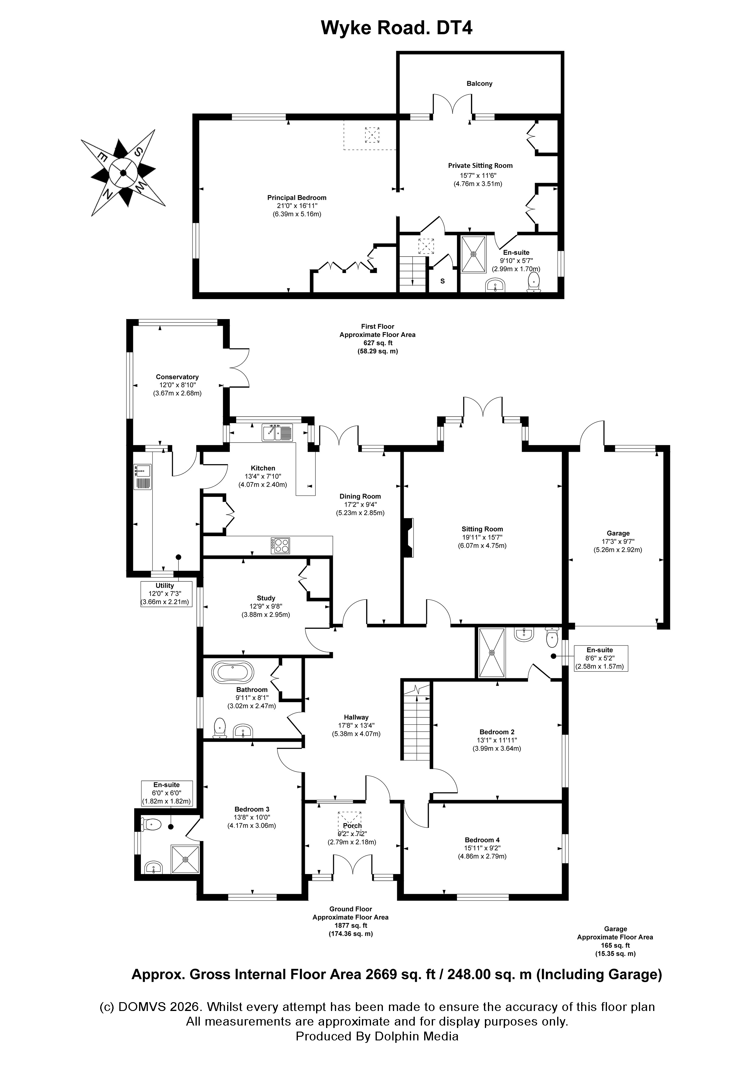 Floorplan for Weymouth, Dorset