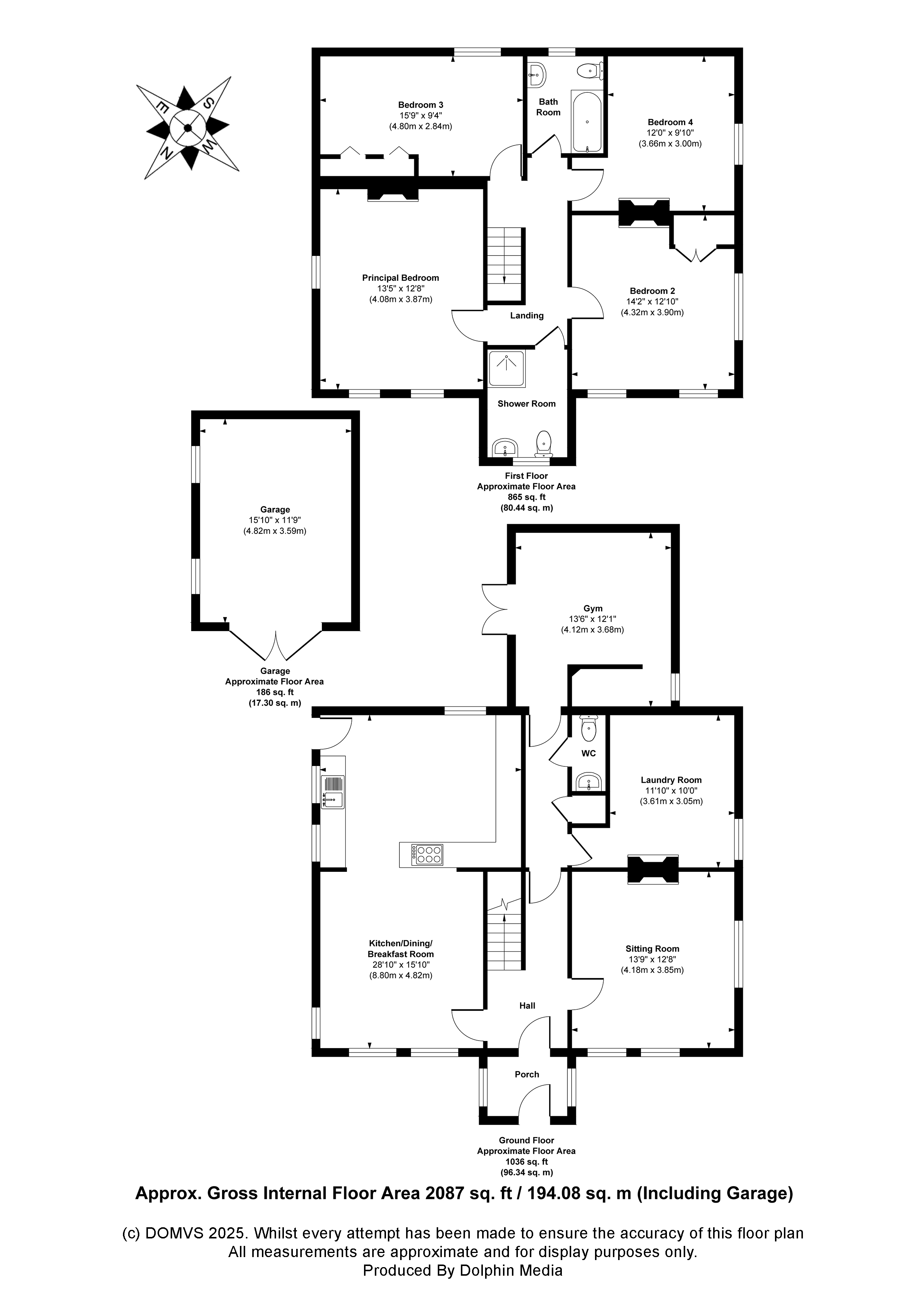 Floorplan for Weymouth, Dorset