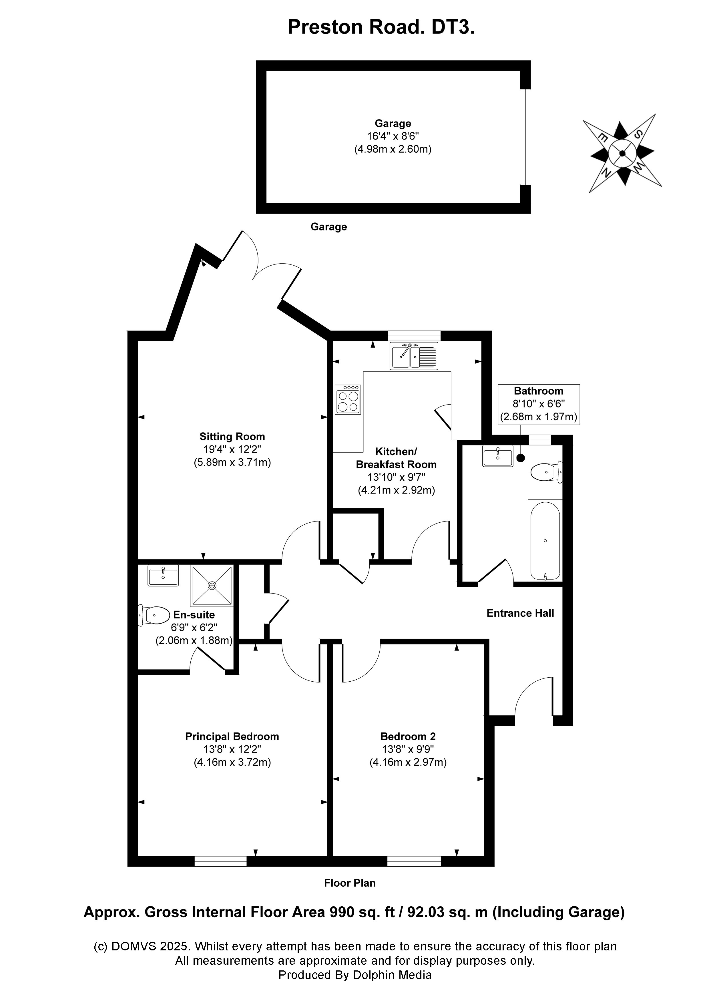 Floorplan for Weymouth, Dorset