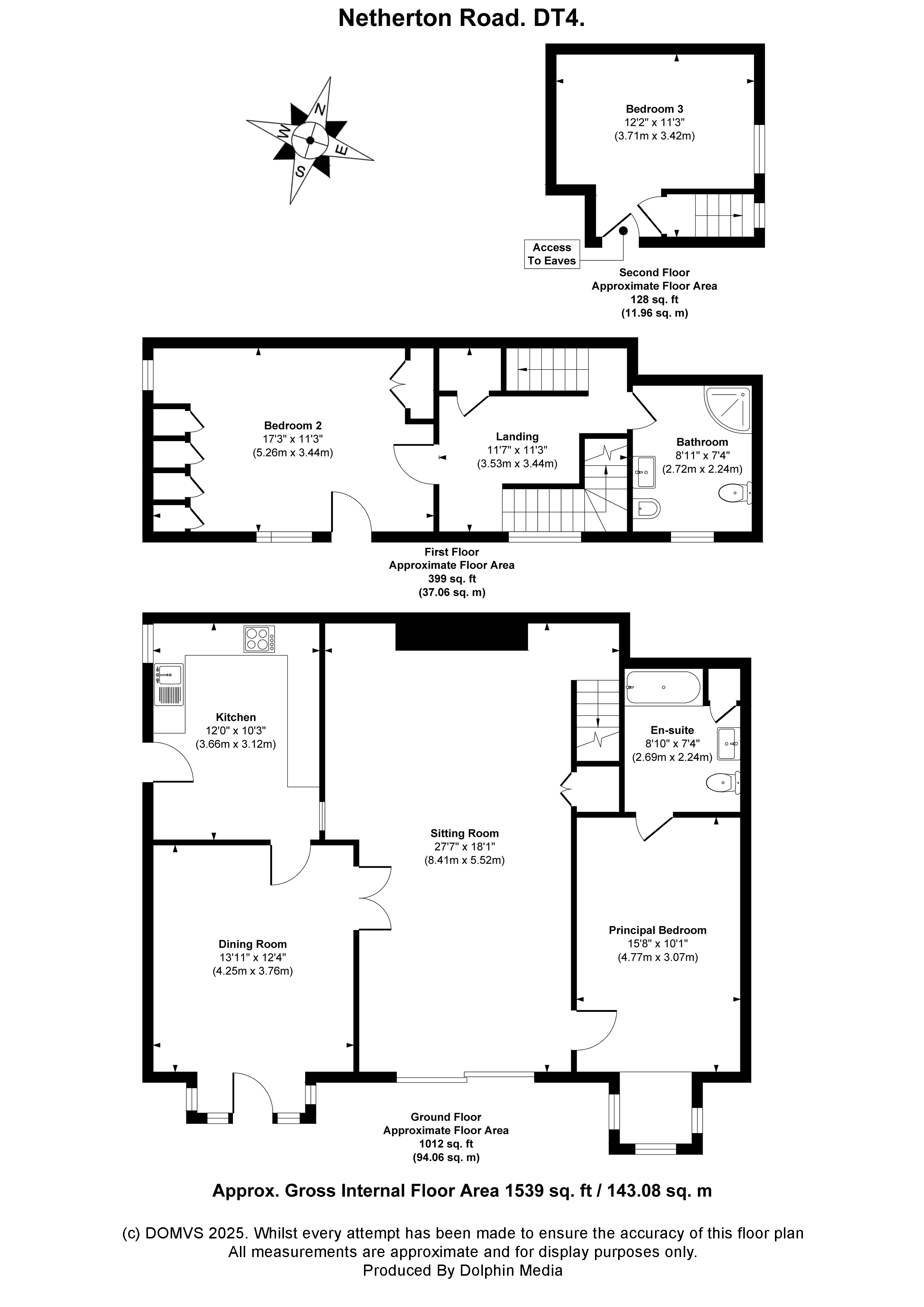 Floorplan for Rodwell, Weymouth, Dorset
