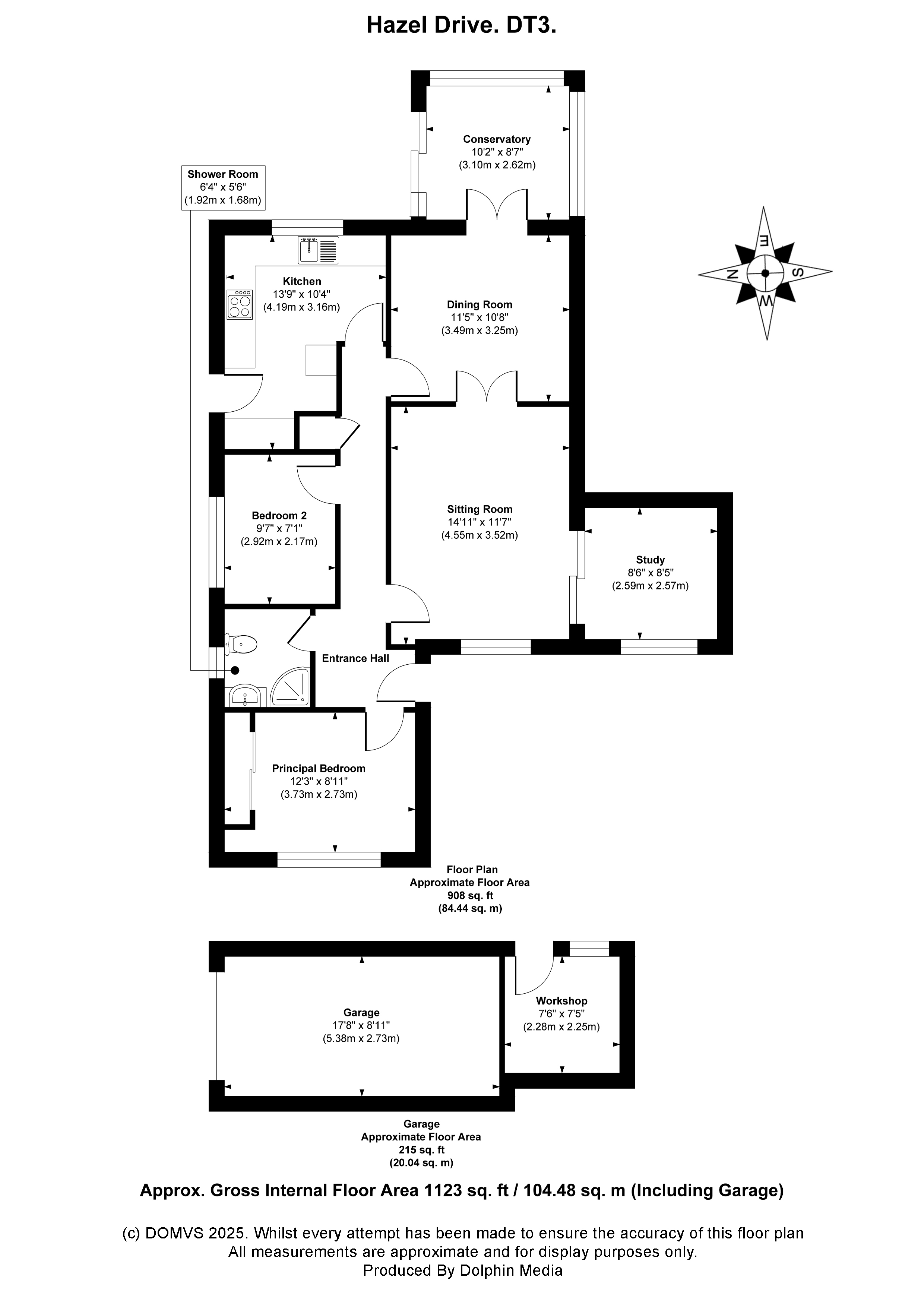 Floorplan for Preston, Weymouth, Dorset