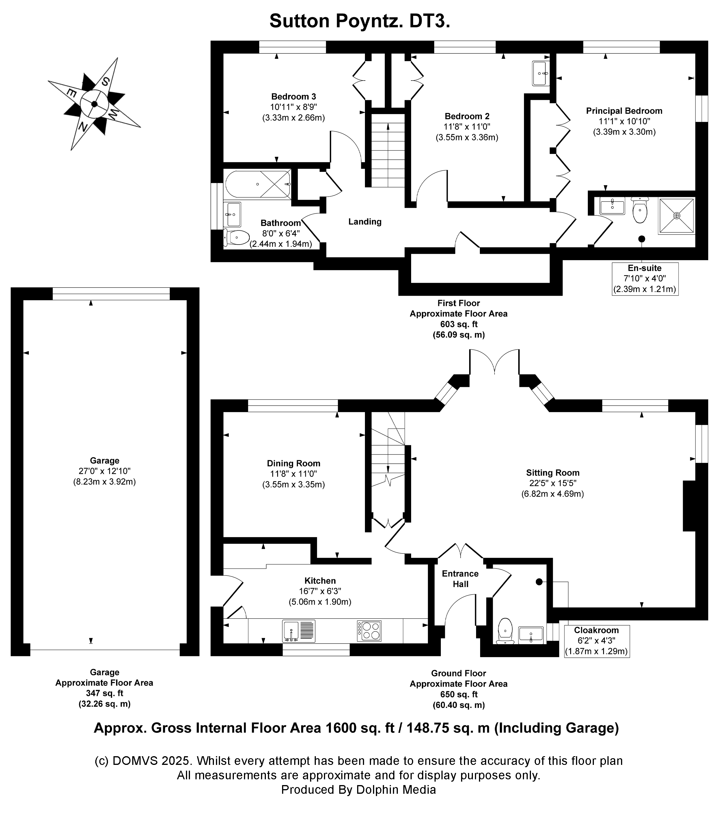 Floorplan for Sutton Poyntz, Weymouth, Dorset