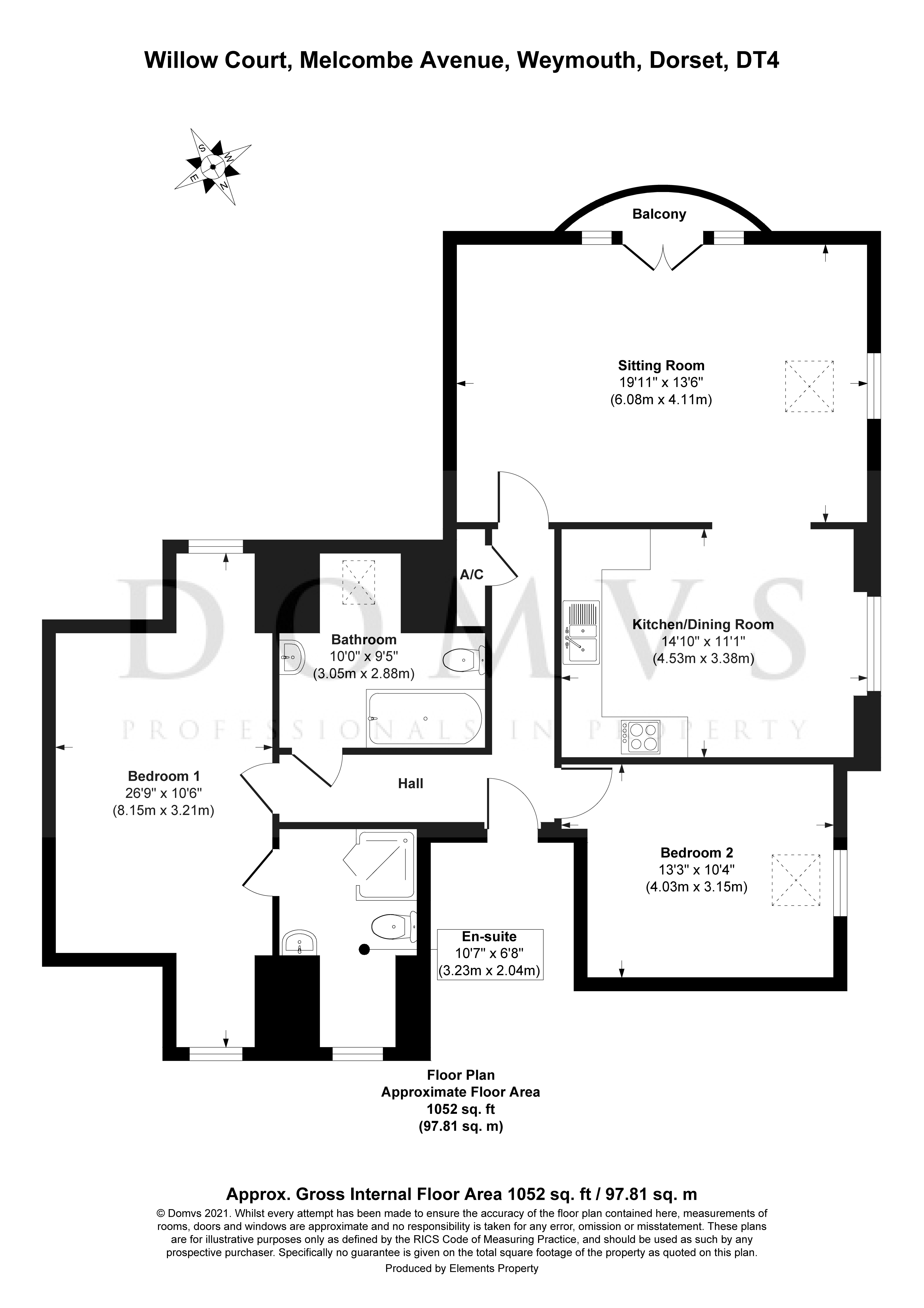 Floorplan for Weymouth, Dorset