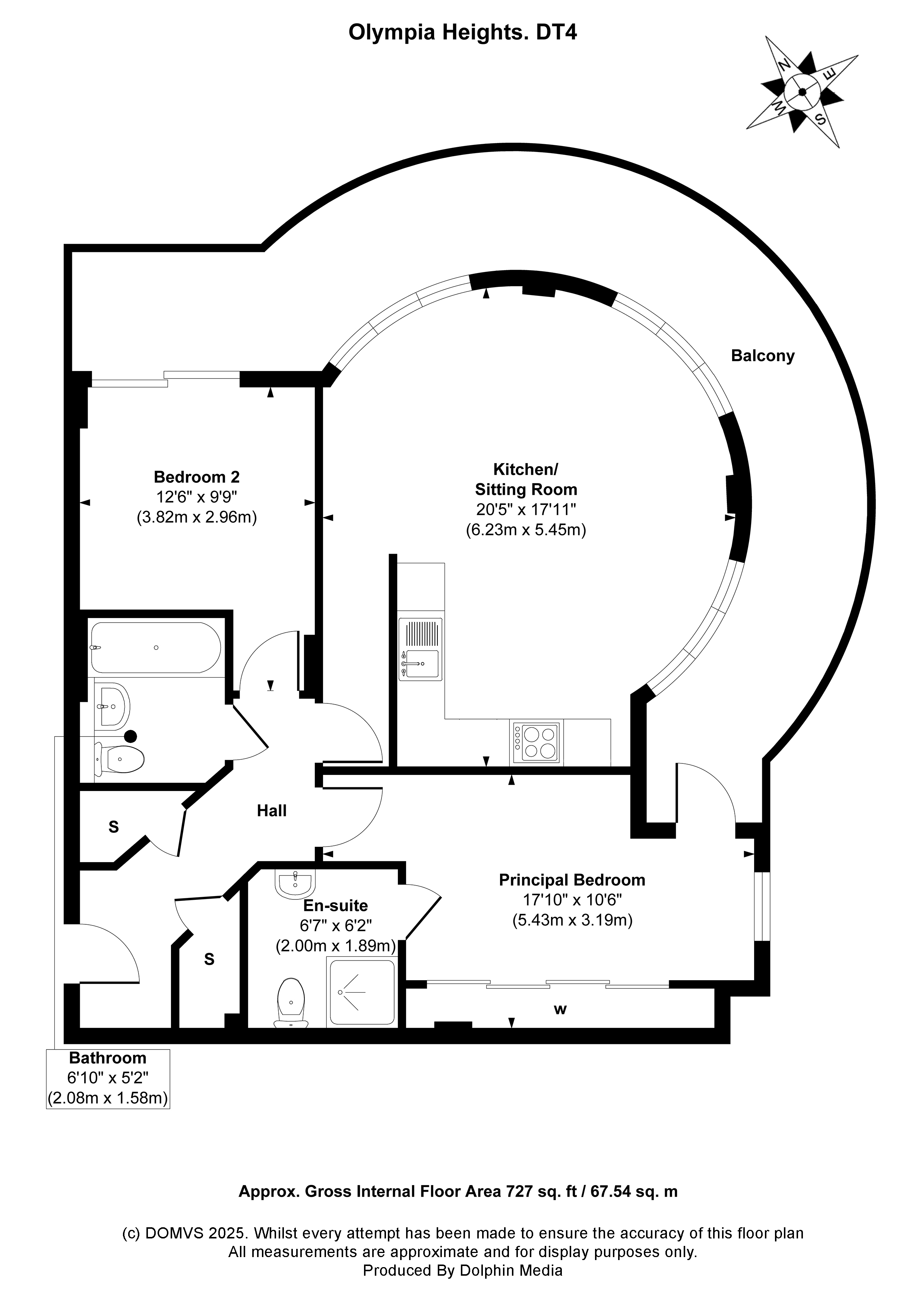 Floorplan for Greenhill, Weymouth, Dorset