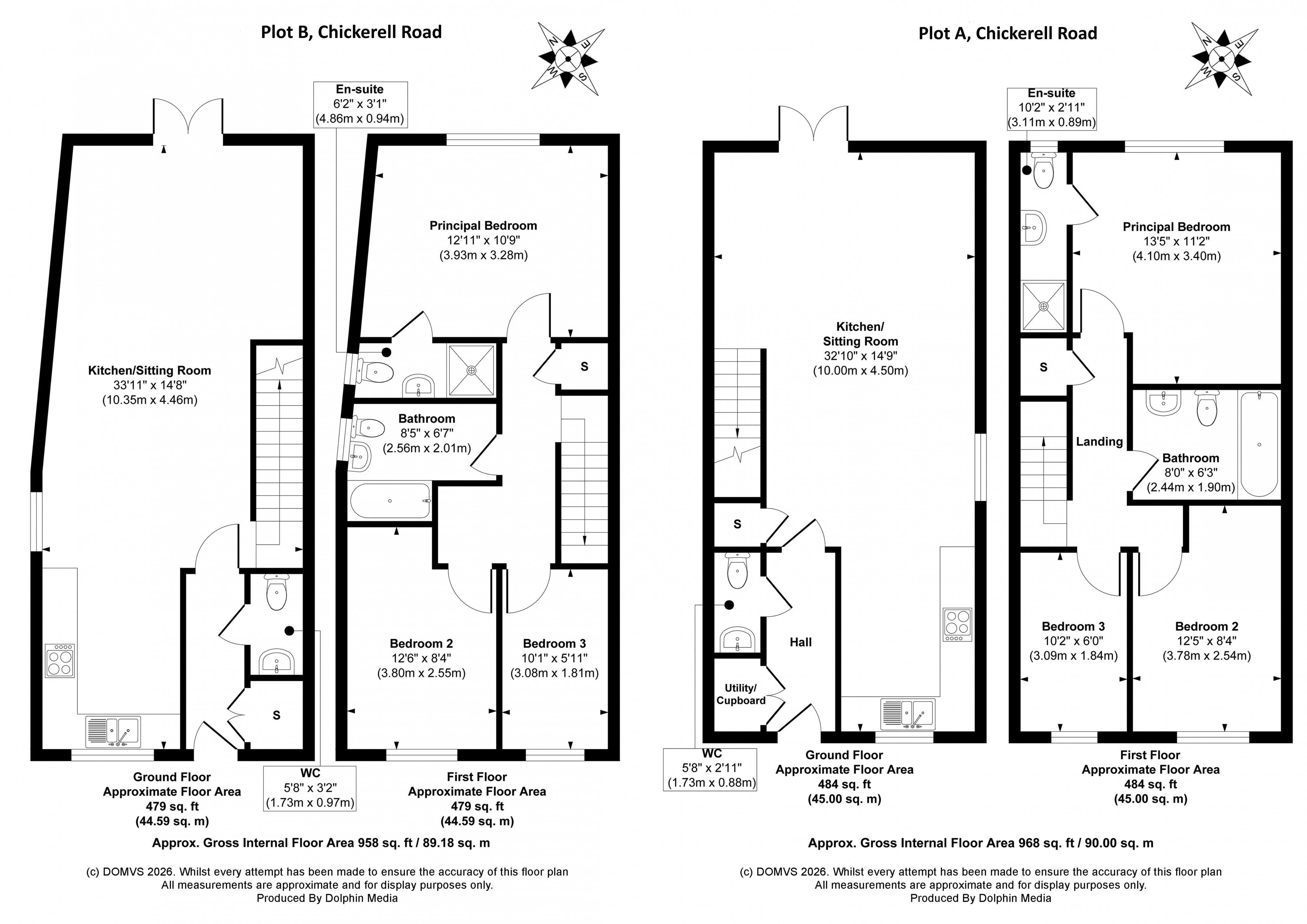 Floorplan for Chickerell, Weymouth, Dorset
