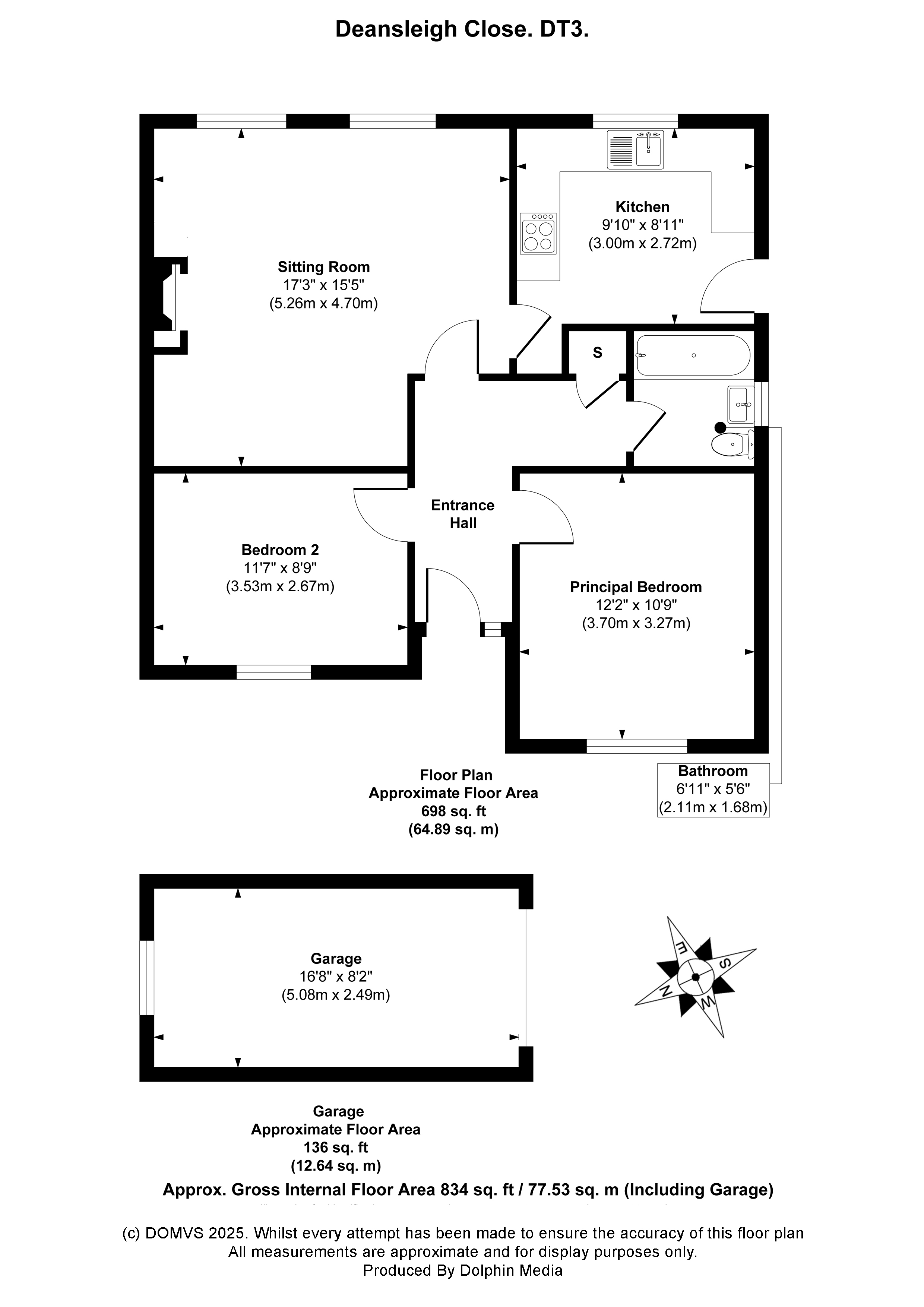 Floorplan for Preston, Weymouth, Dorset