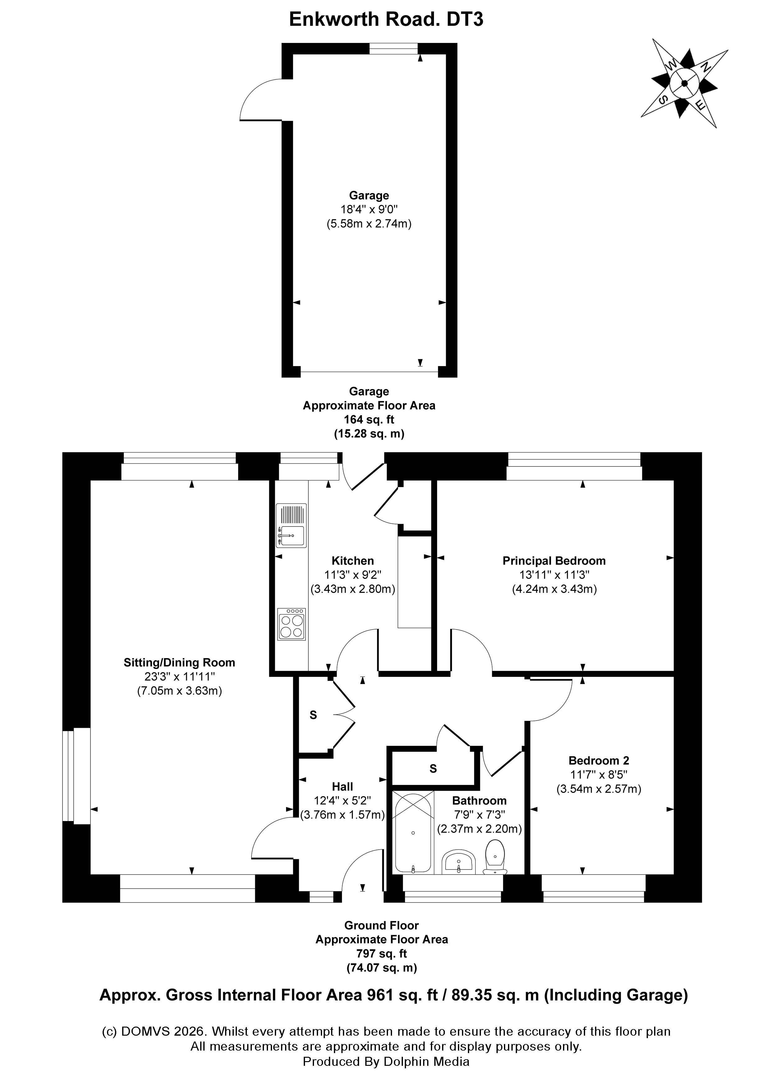 Floorplan for Preston, Weymouth, Dorset