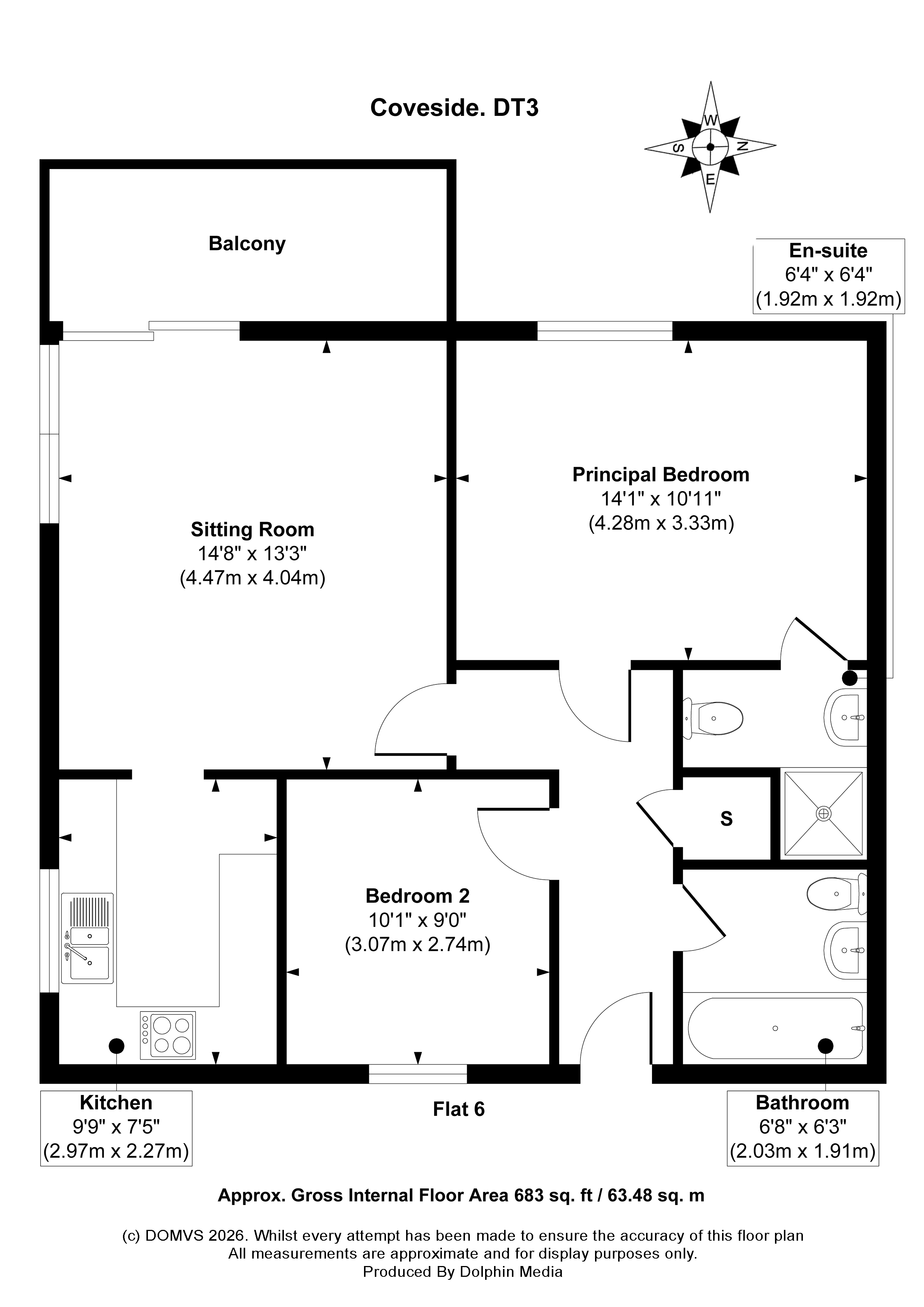 Floorplan for Preston, Weymouth, Dorset
