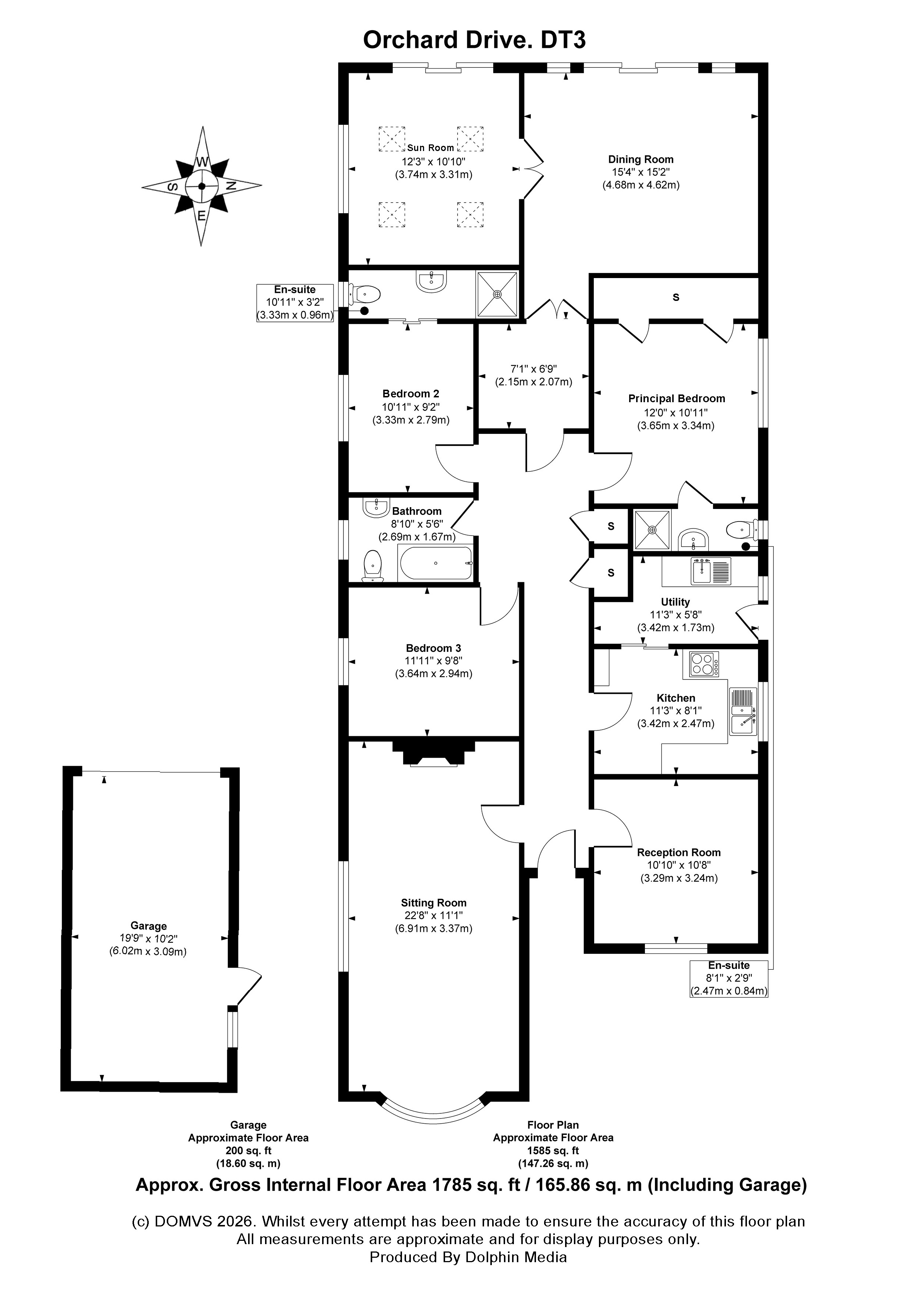Floorplan for Preston, Weymouth, Dorset