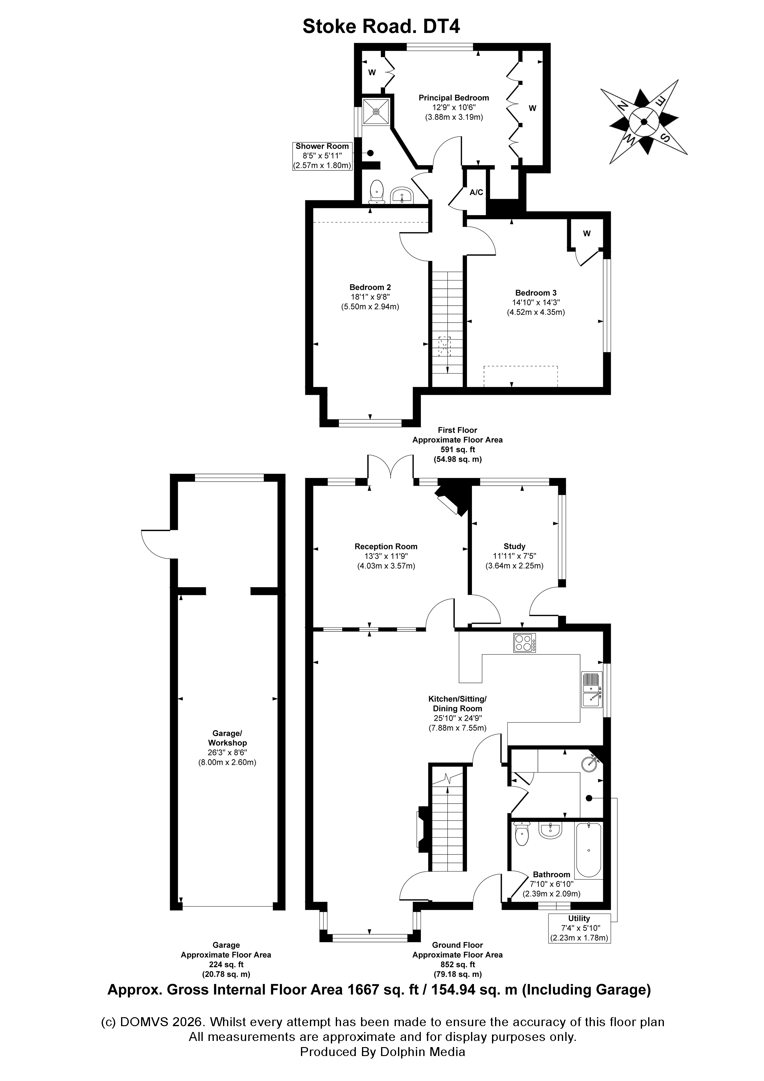 Floorplan for Wyke Regis, Weymouth, Dorset