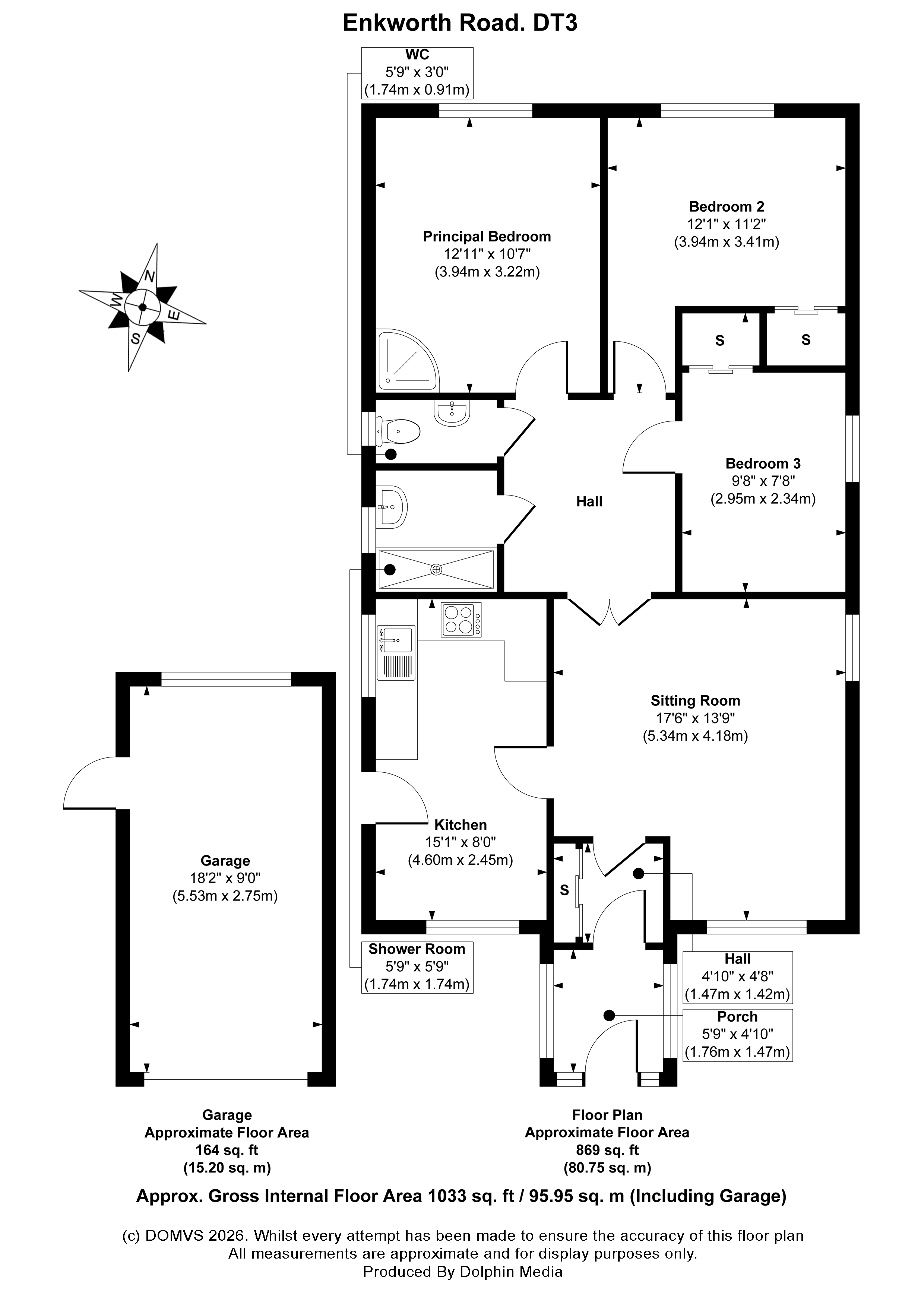 Floorplan for Preston, Weymouth, Dorset
