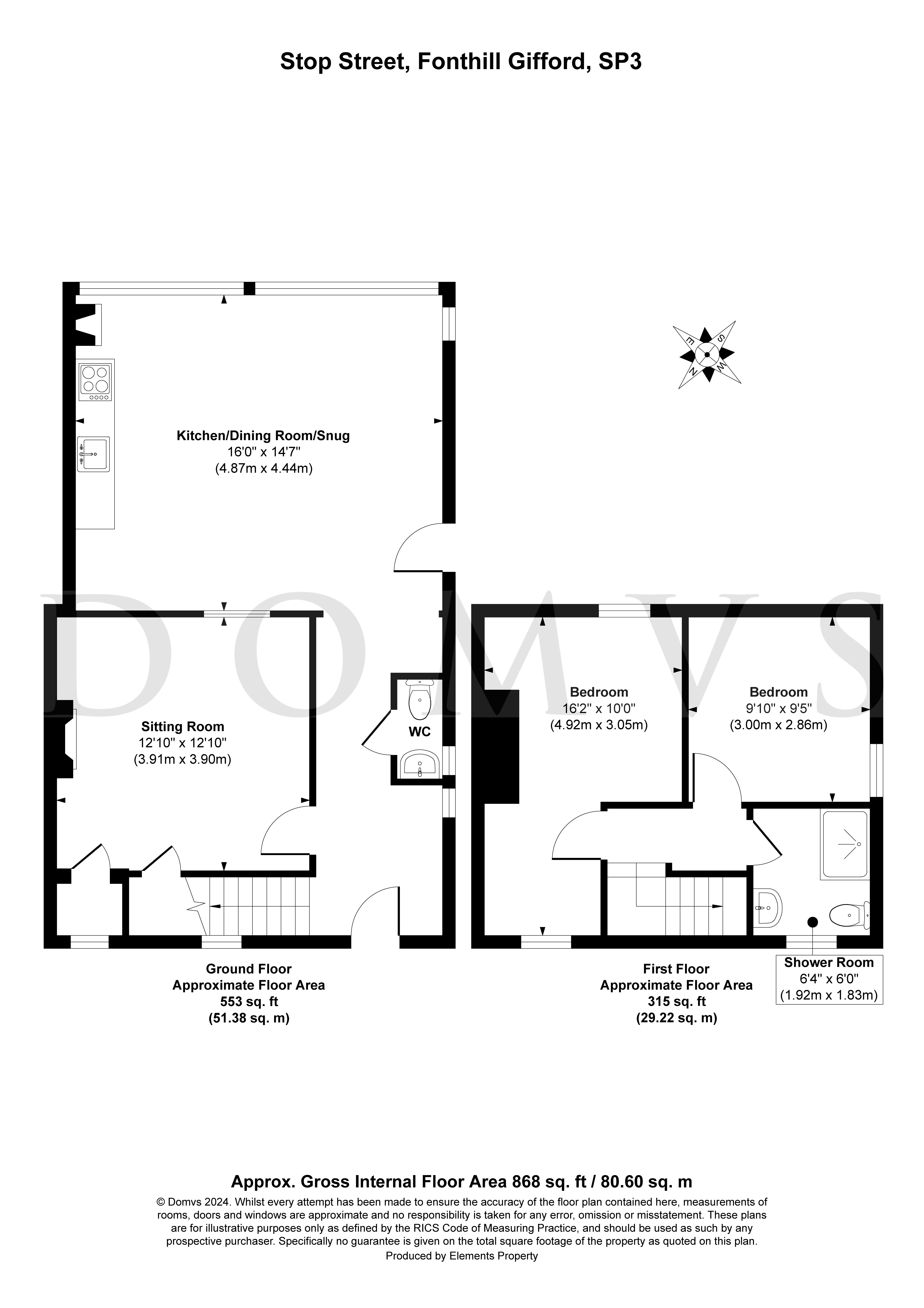 Floorplan for Fonthill Gifford, Salisbury, Wiltshire