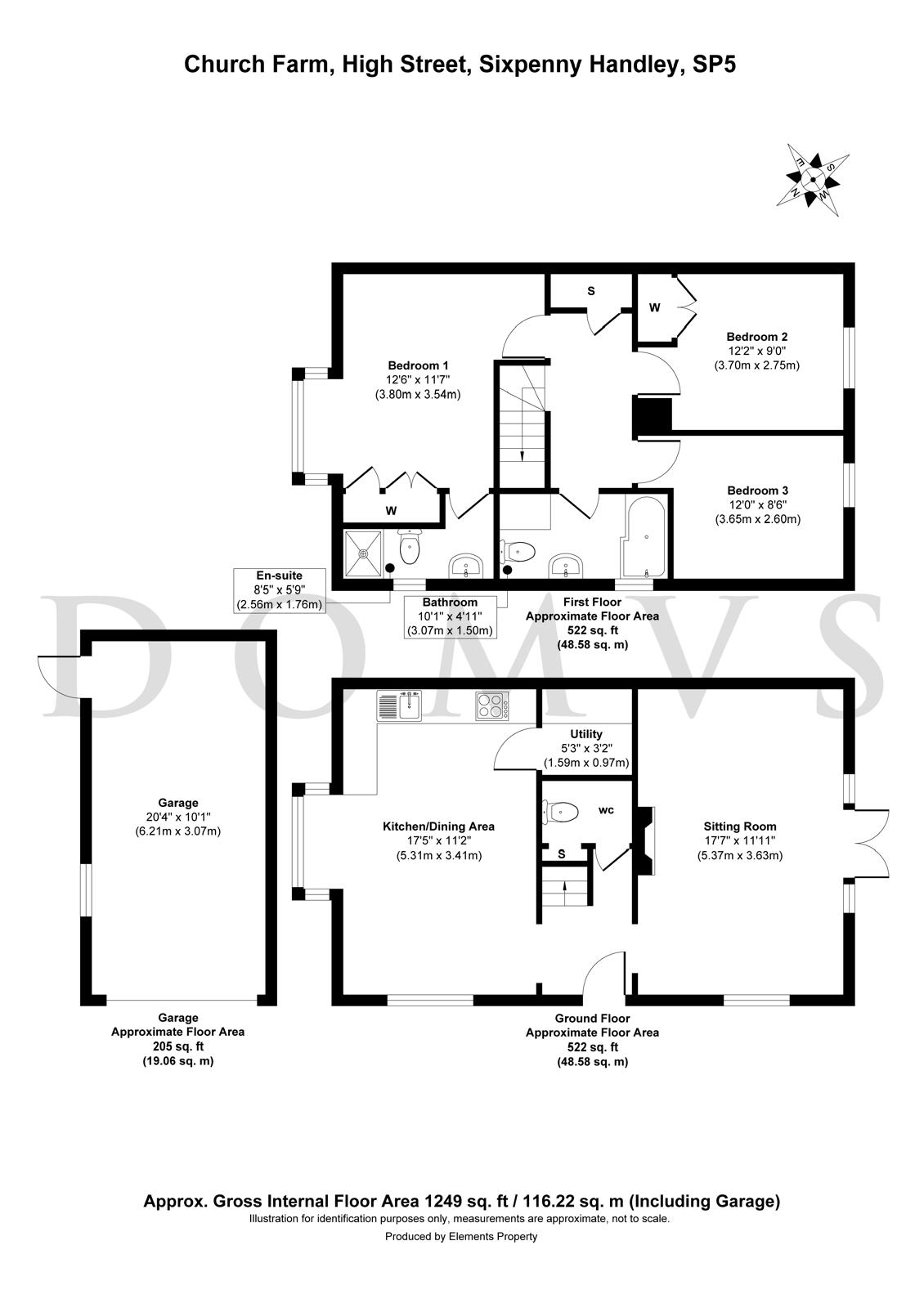 Floorplan for High Street, Sixpenny Handley, Salisbury