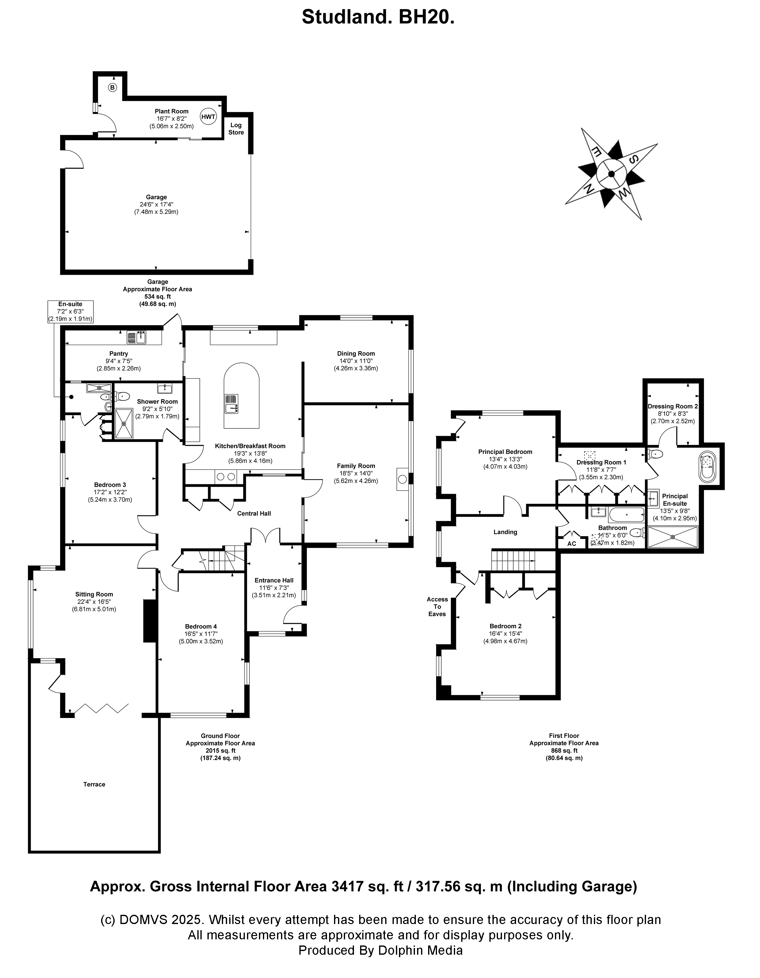 Floorplan for Studland, Dorset