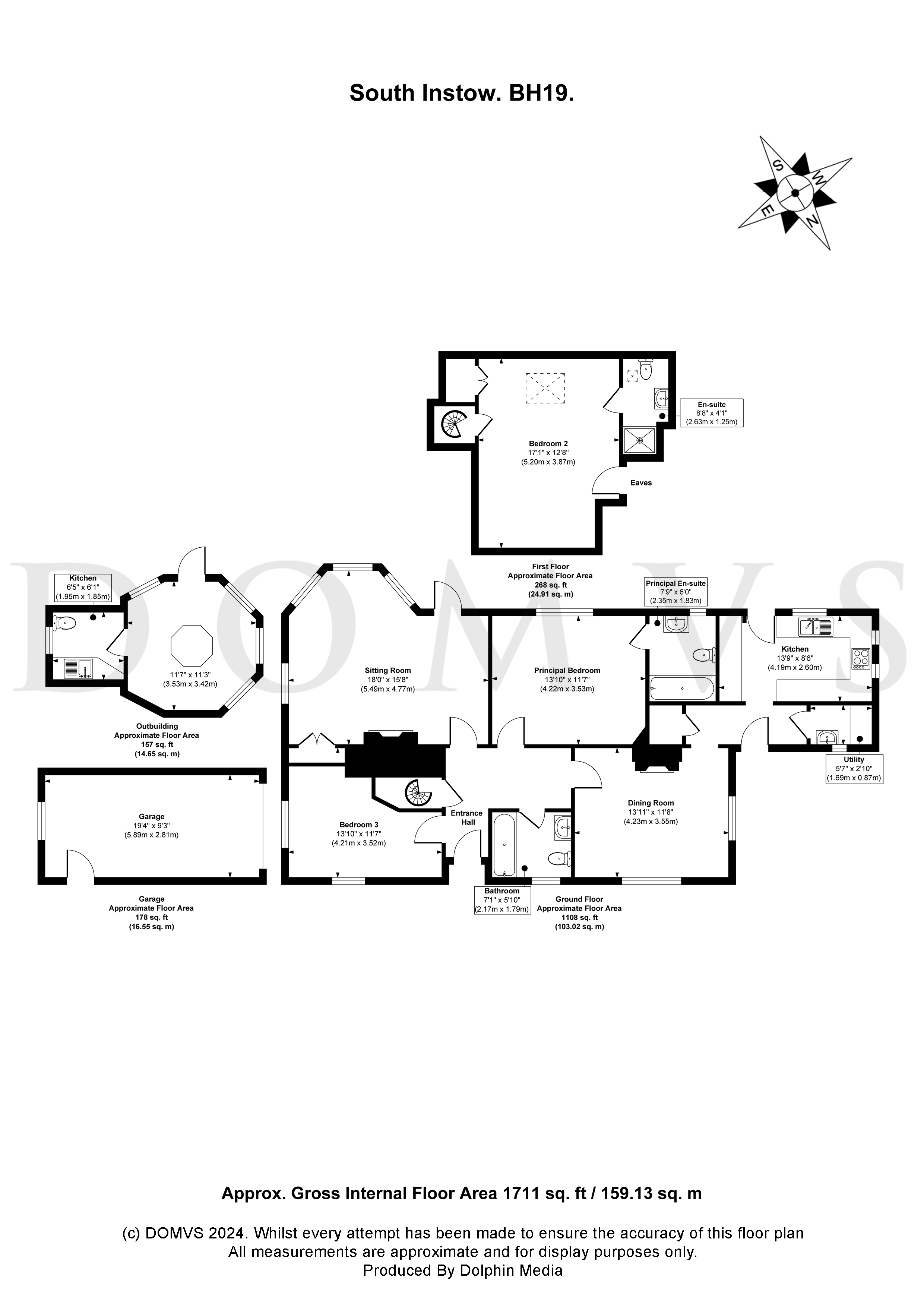 Floorplan for Harmans Cross, Swanage, Dorset