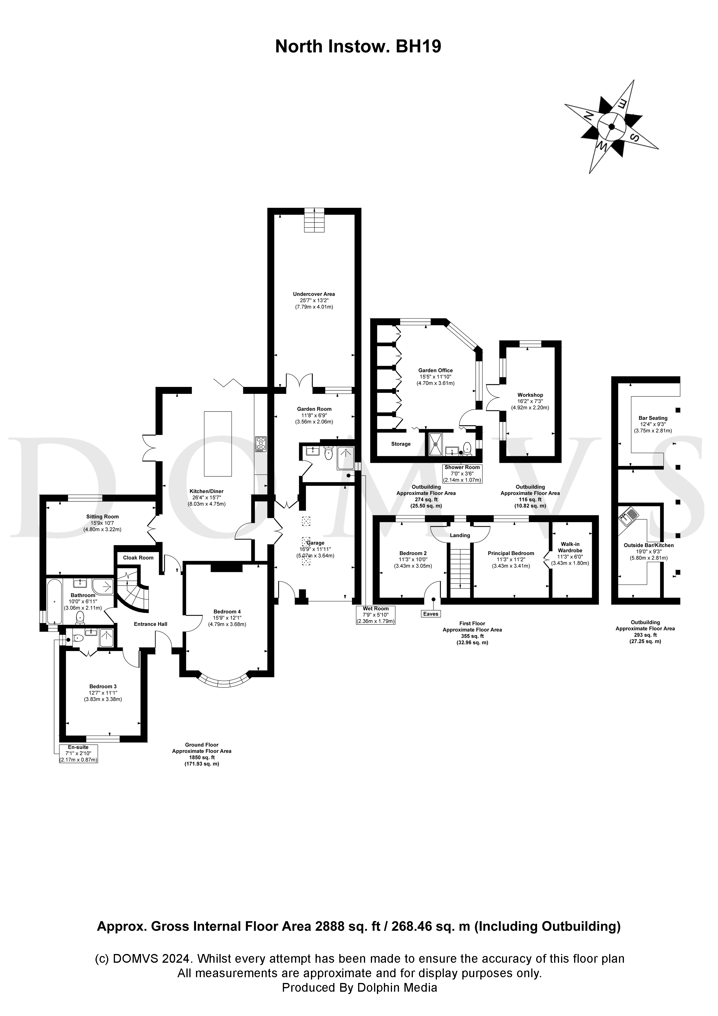 Floorplan for Harmans Cross, Swanage, Dorset