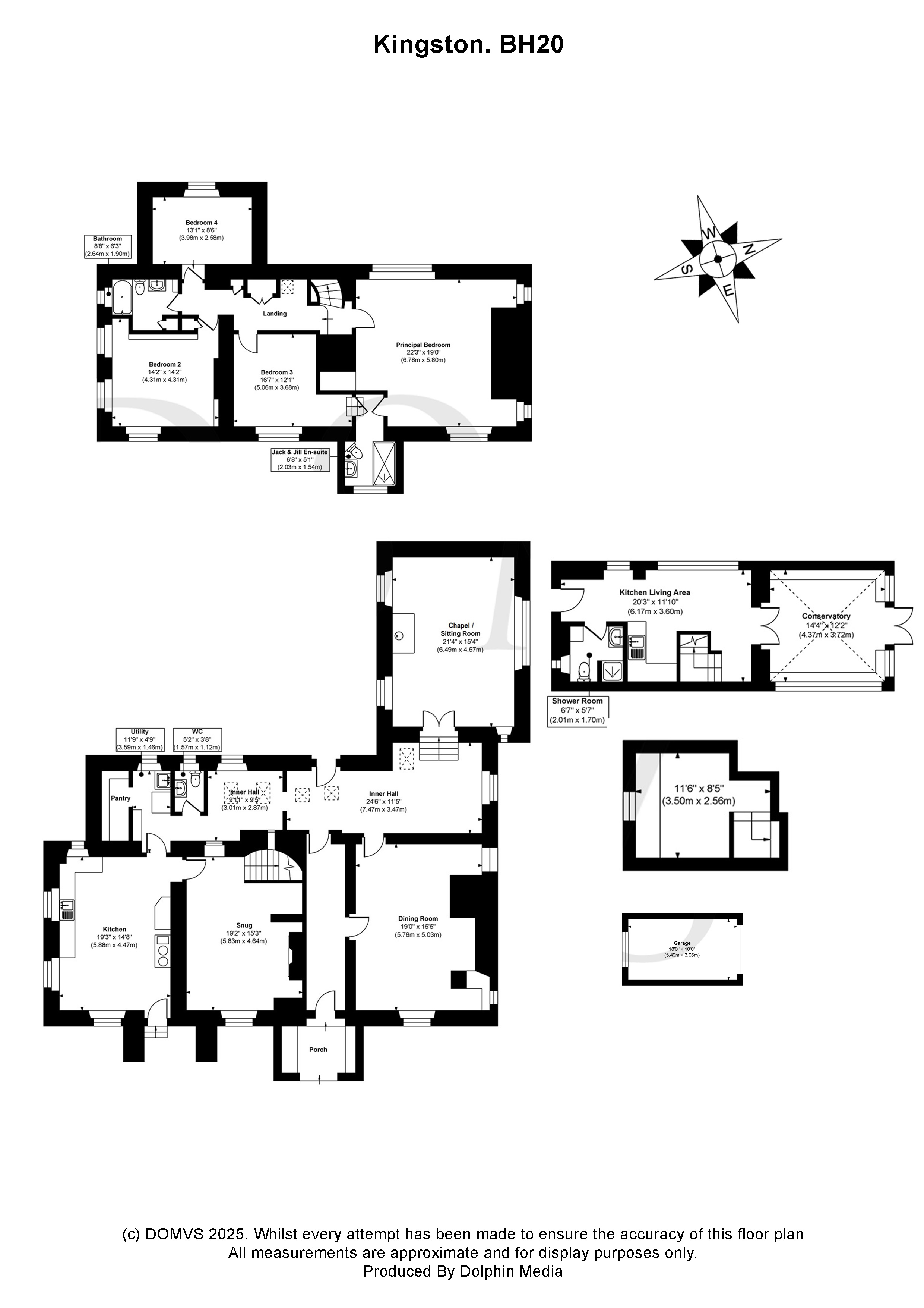 Floorplan for Corfe Castle, Dorset