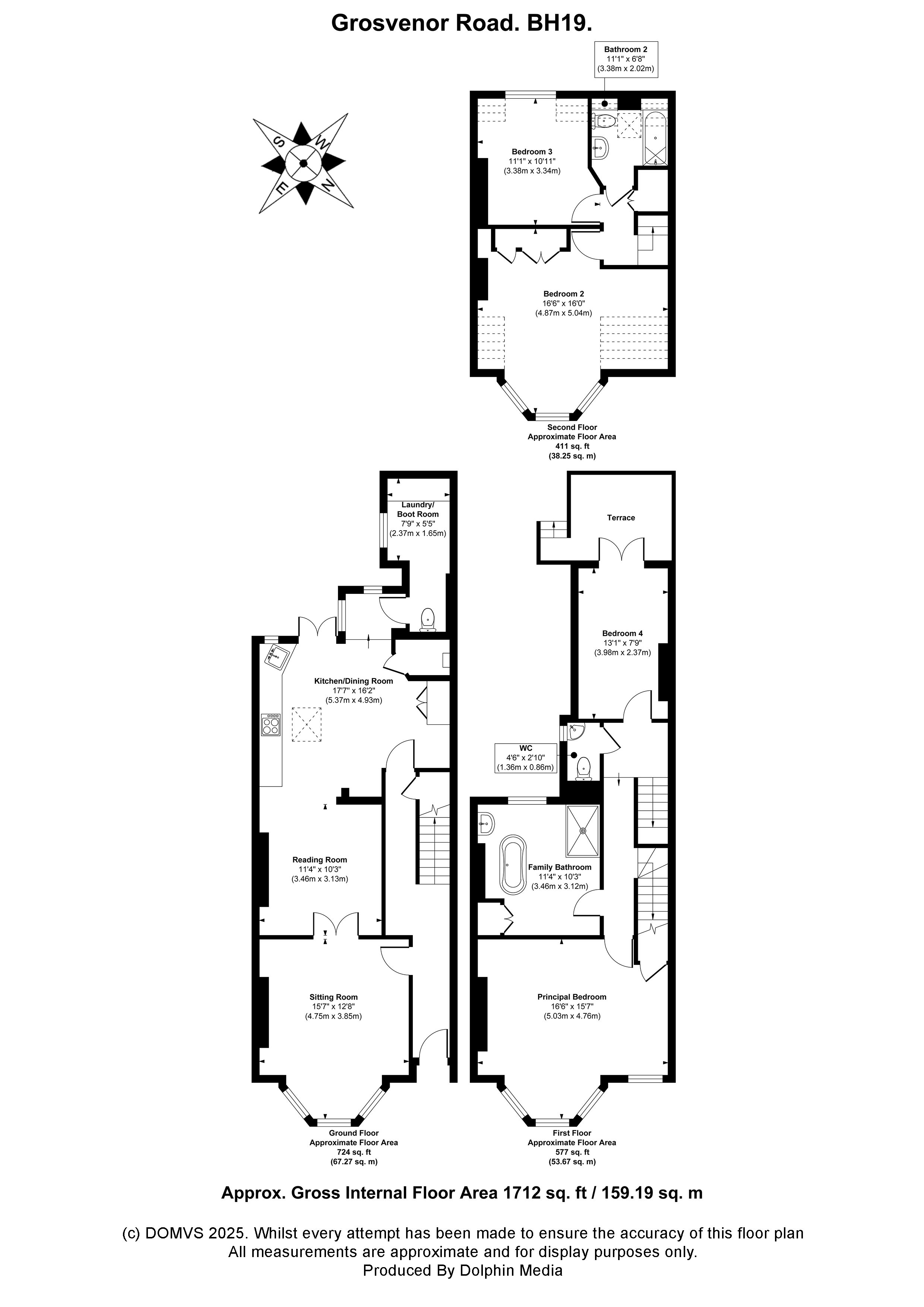 Floorplan for Swanage, Dorset