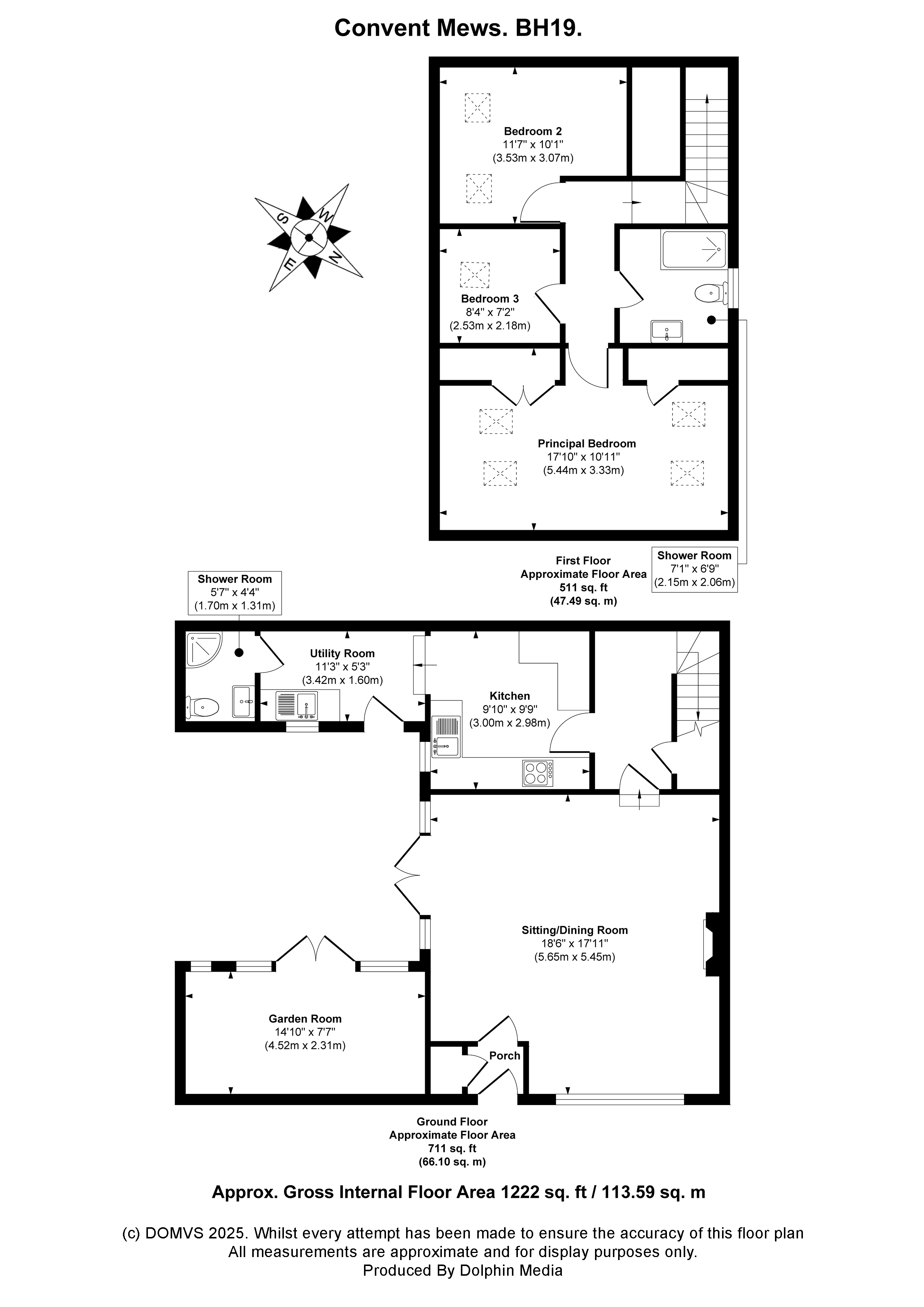 Floorplan for Swanage, Dorset