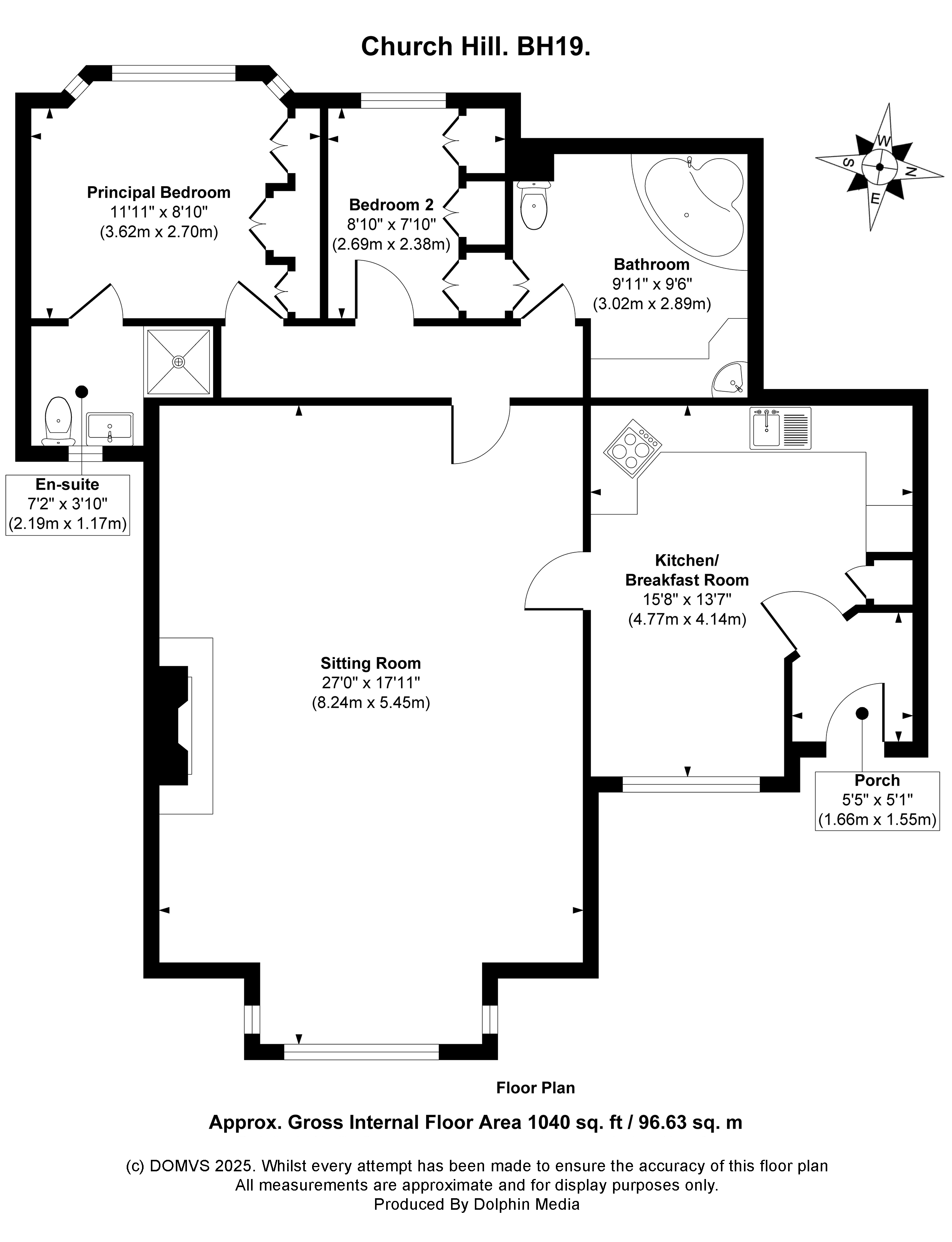 Floorplan for Swanage, Dorset