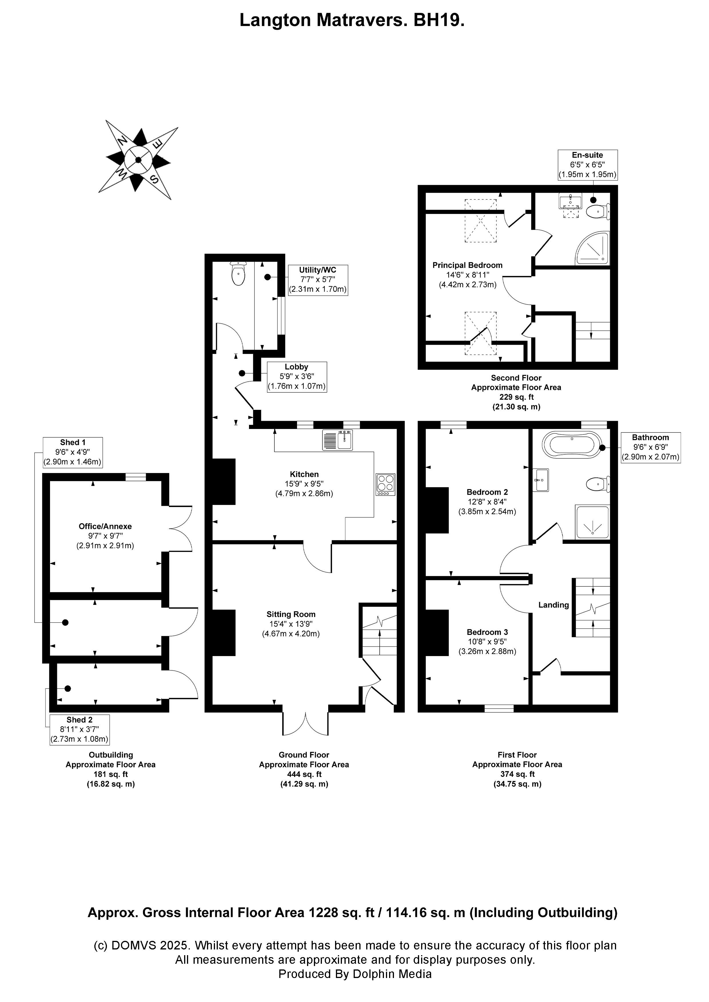Floorplan for Langton Matravers, Swanage, Dorset