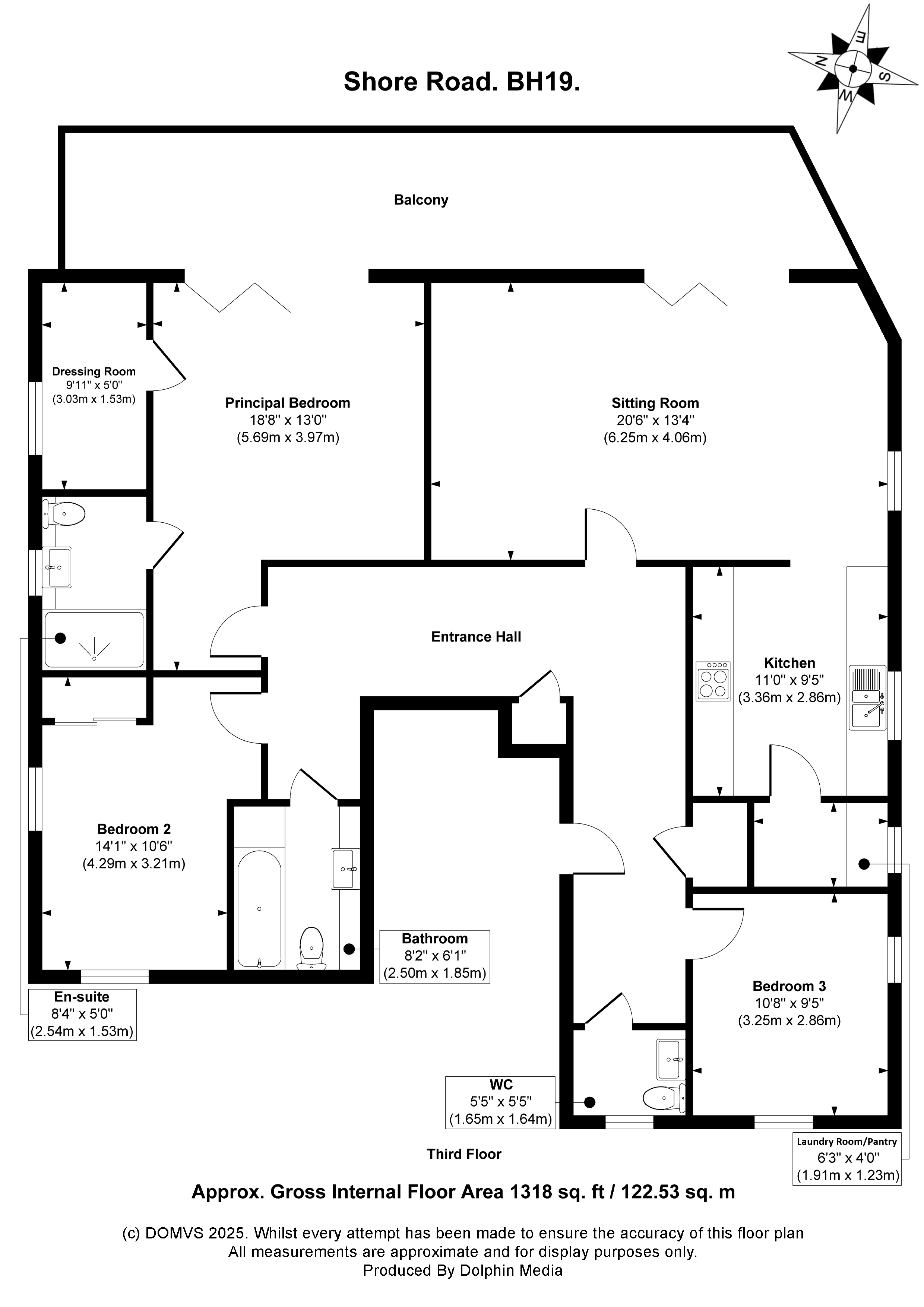 Floorplan for Swanage, Dorset