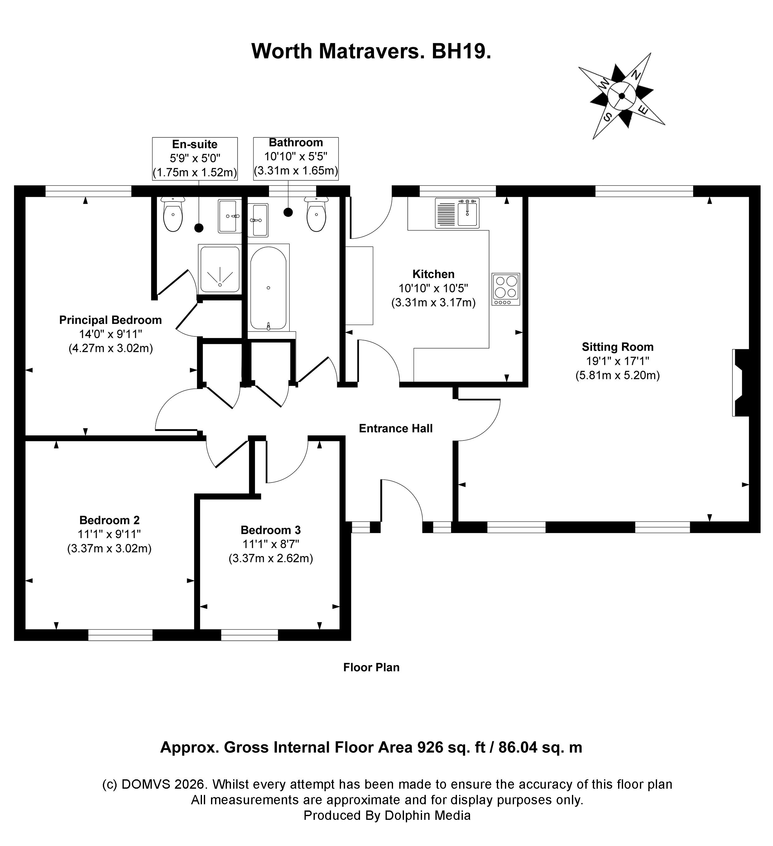 Floorplan for Dorset