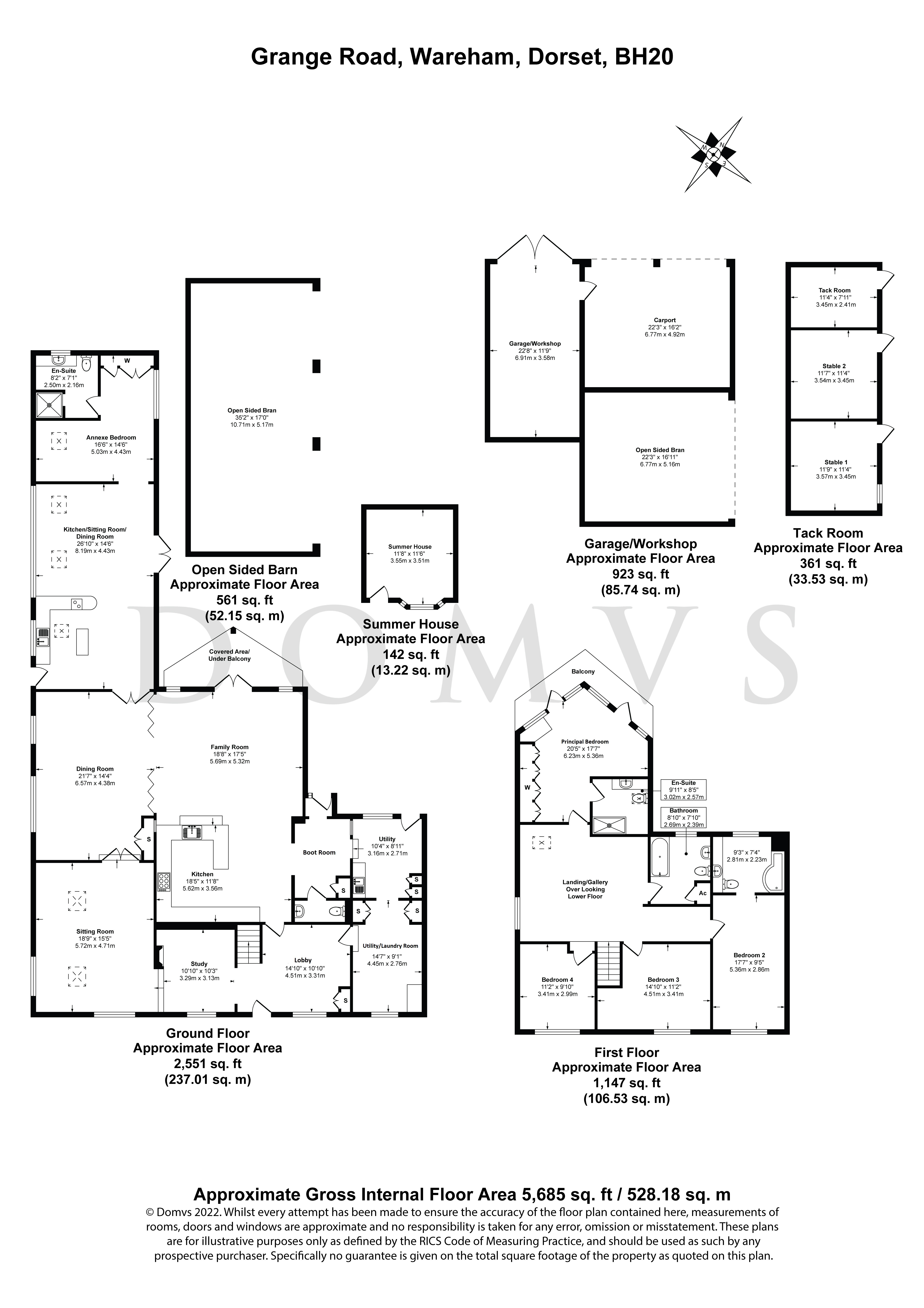 Floorplan for East Creech, Wareham, Dorset