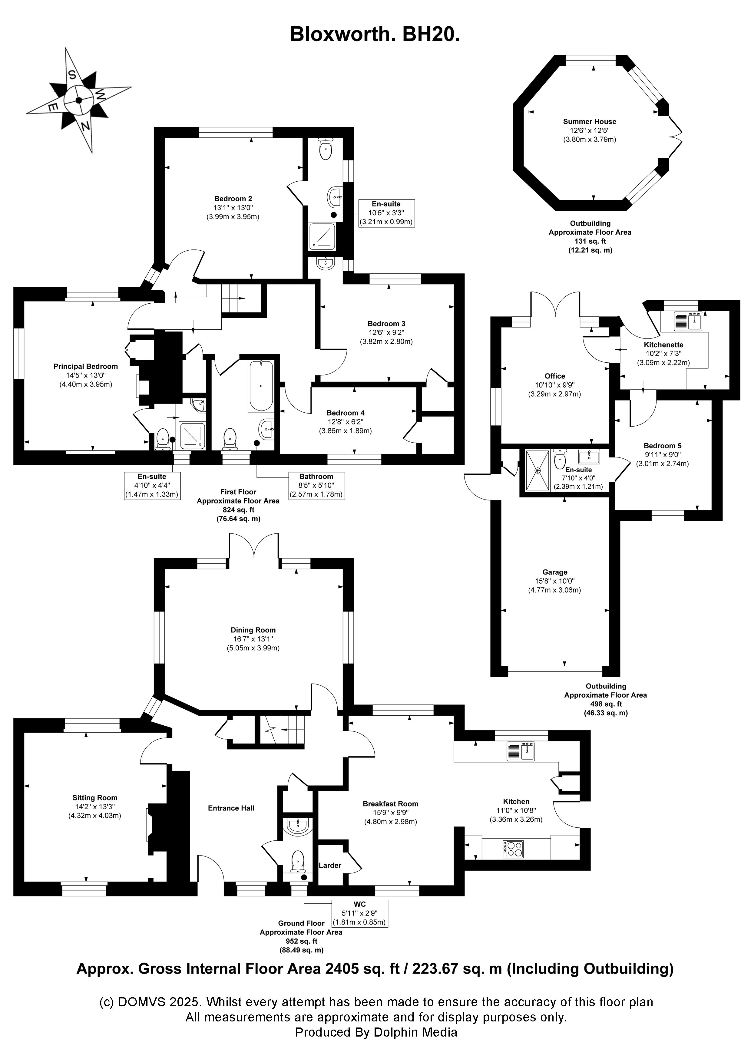 Floorplan for Bloxworth, Wareham, Dorset