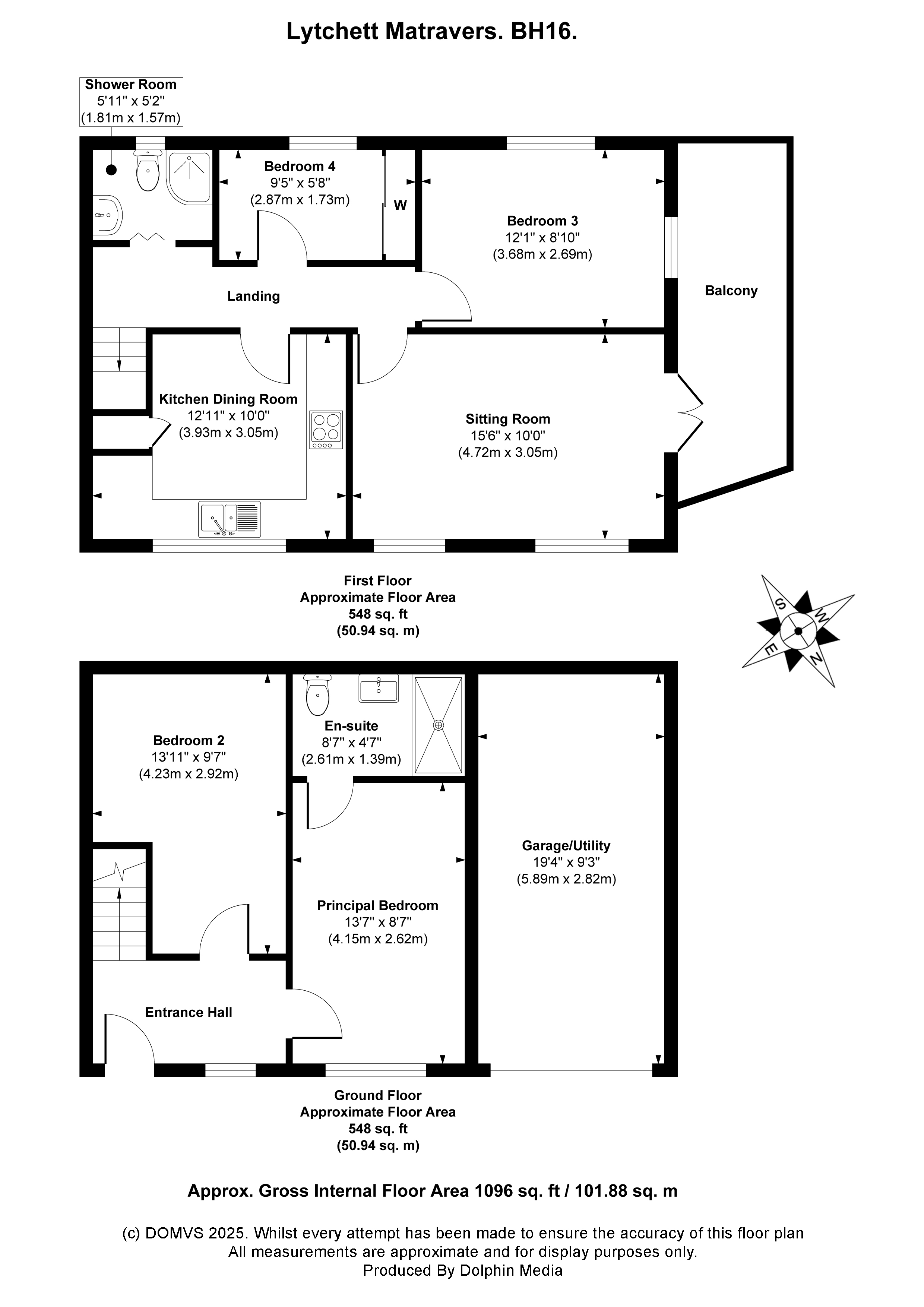 Floorplan for Lytchett Matravers, Dorset