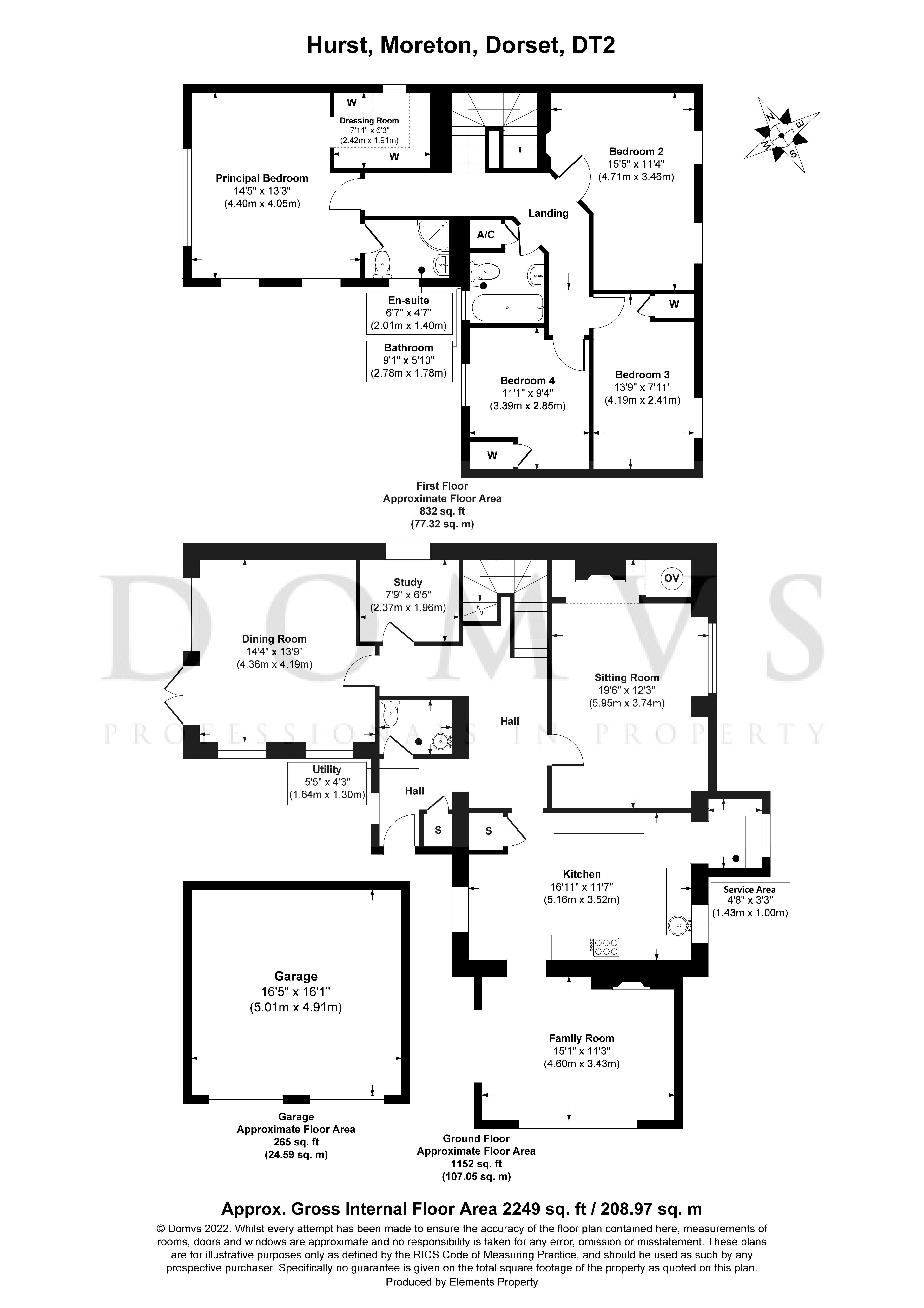 Floorplan for Moreton, Dorset