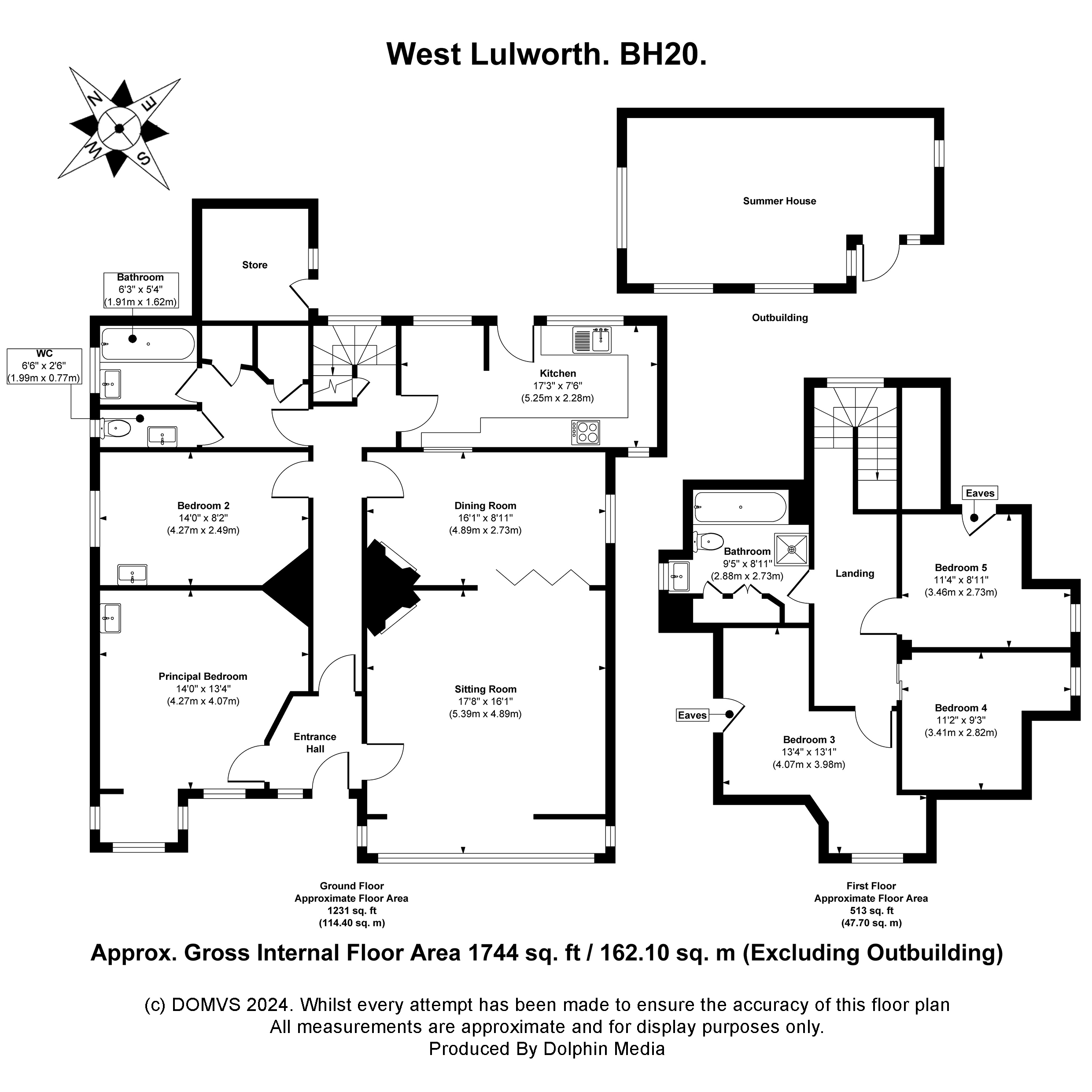 Floorplan for West Lulworth, Dorset