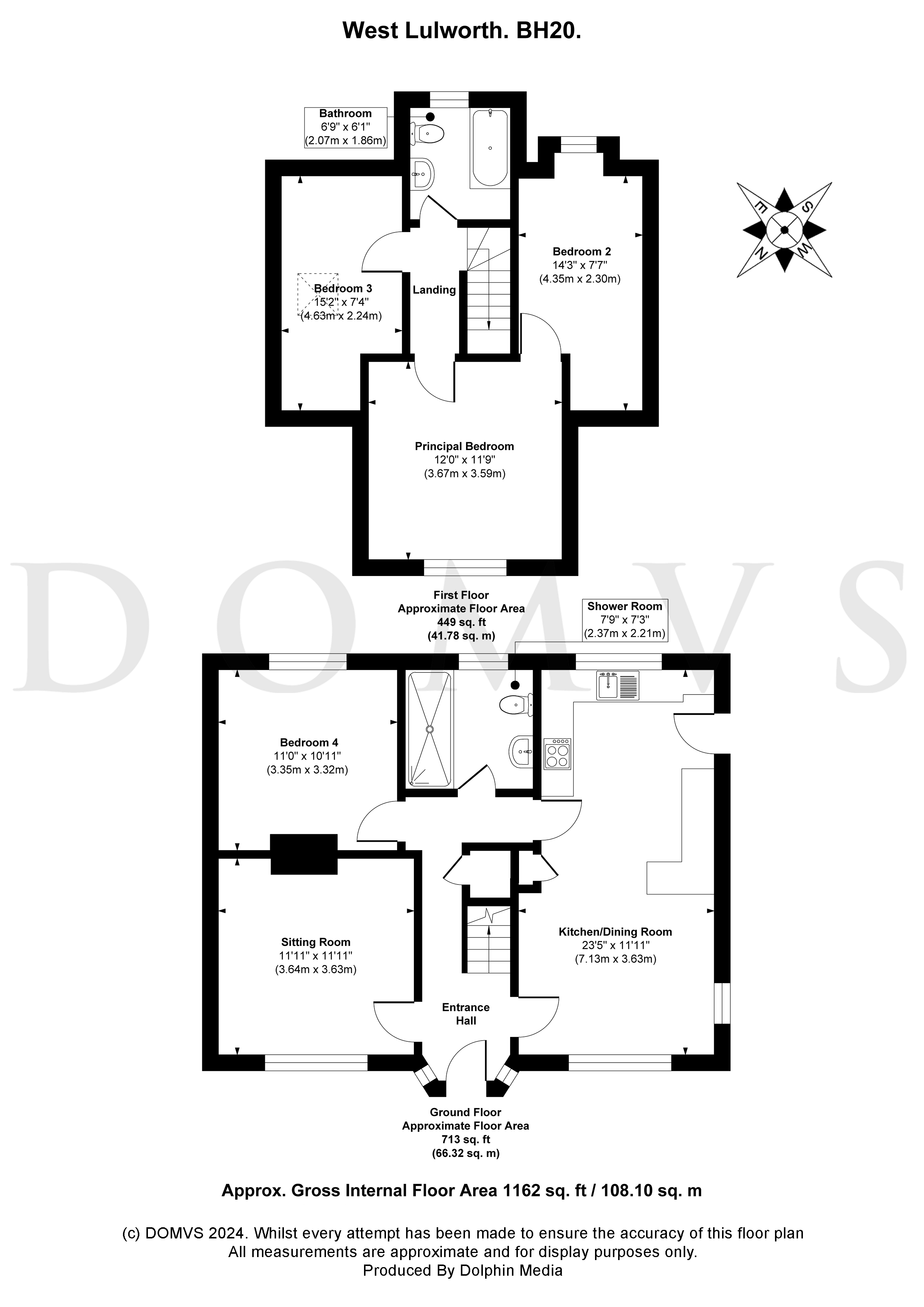 Floorplan for West Lulworth, Dorset
