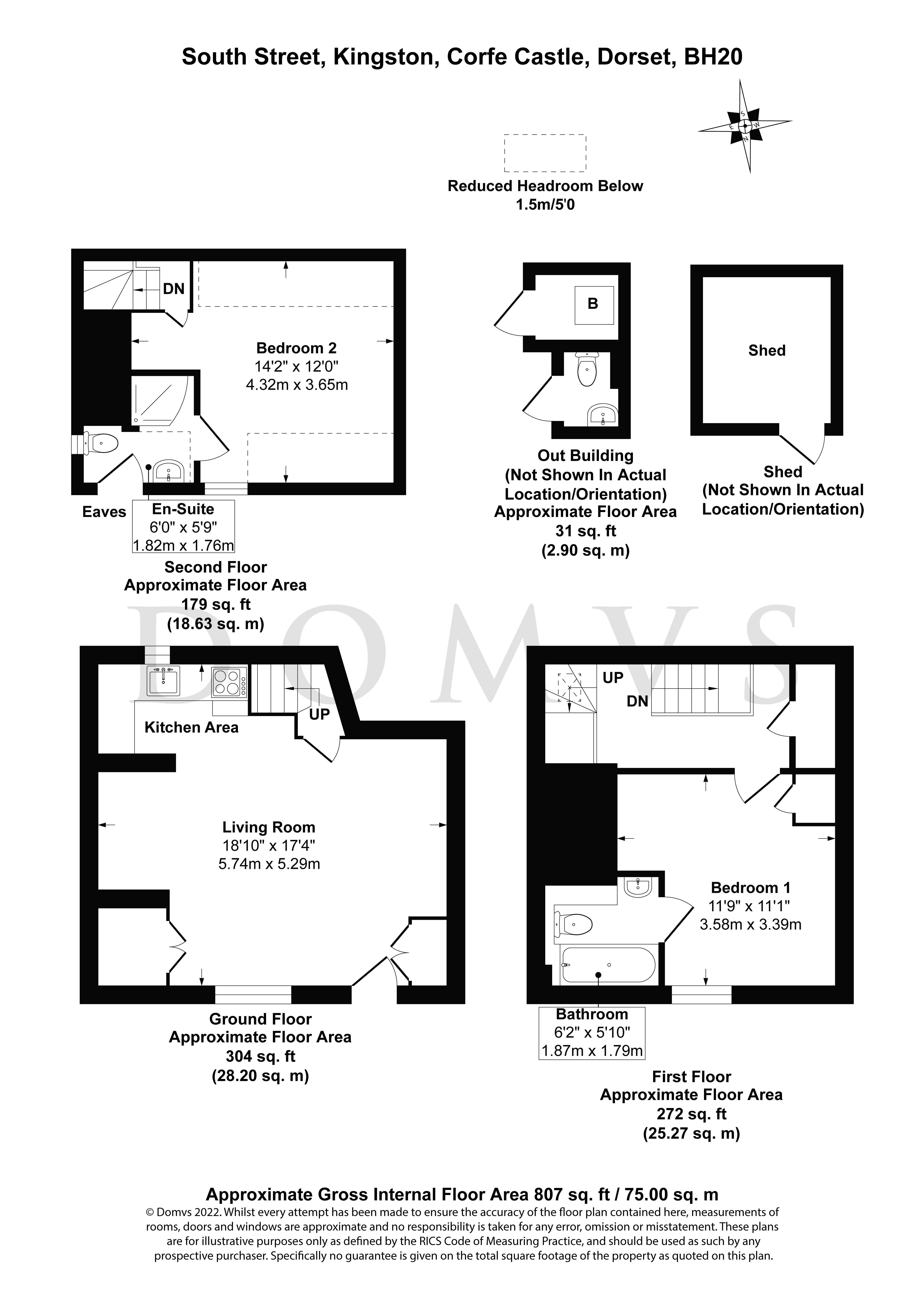 Floorplan for Kingston, Corfe Castle, Dorset