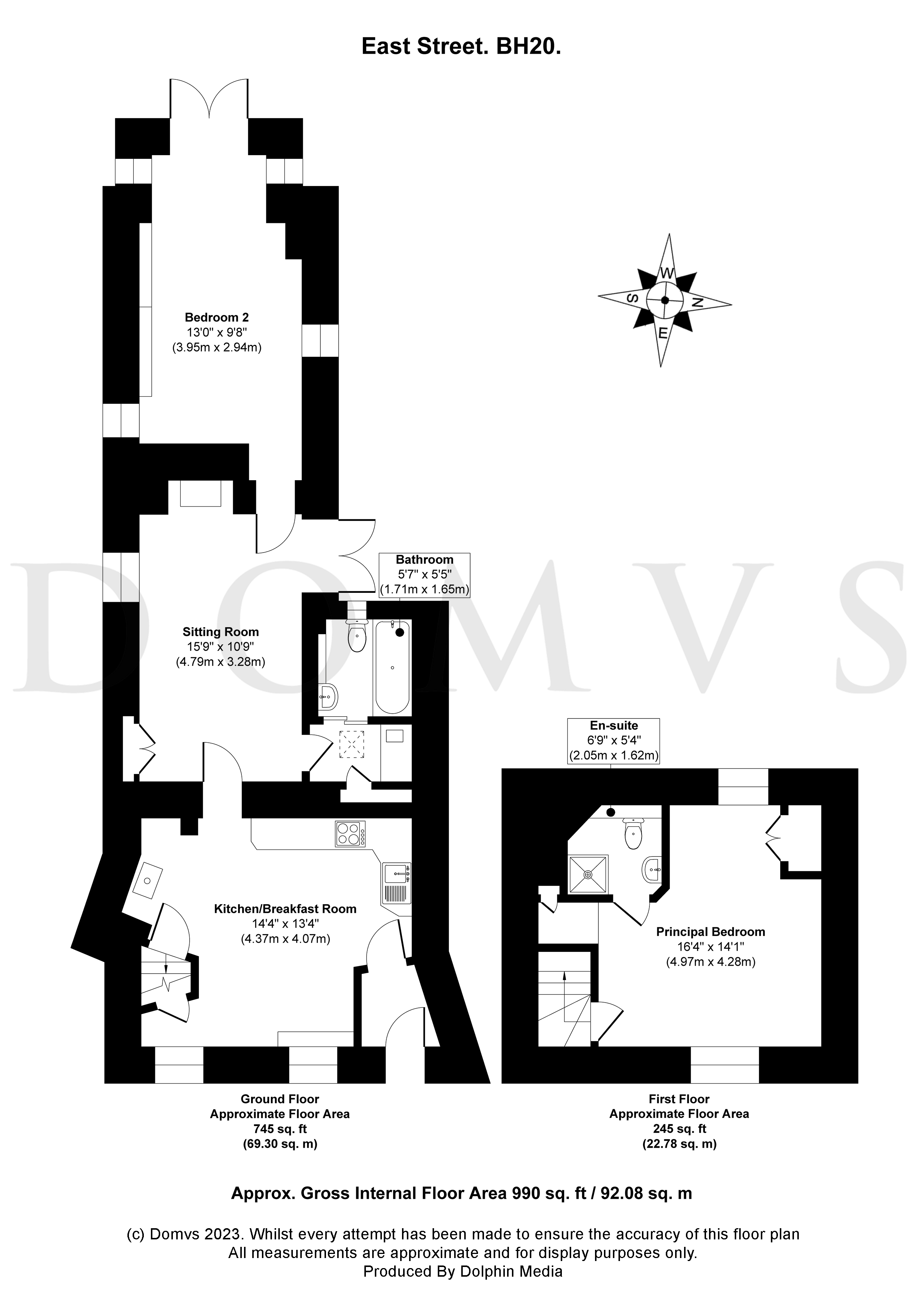 Floorplan for Corfe Castle, Wareham, Dorset