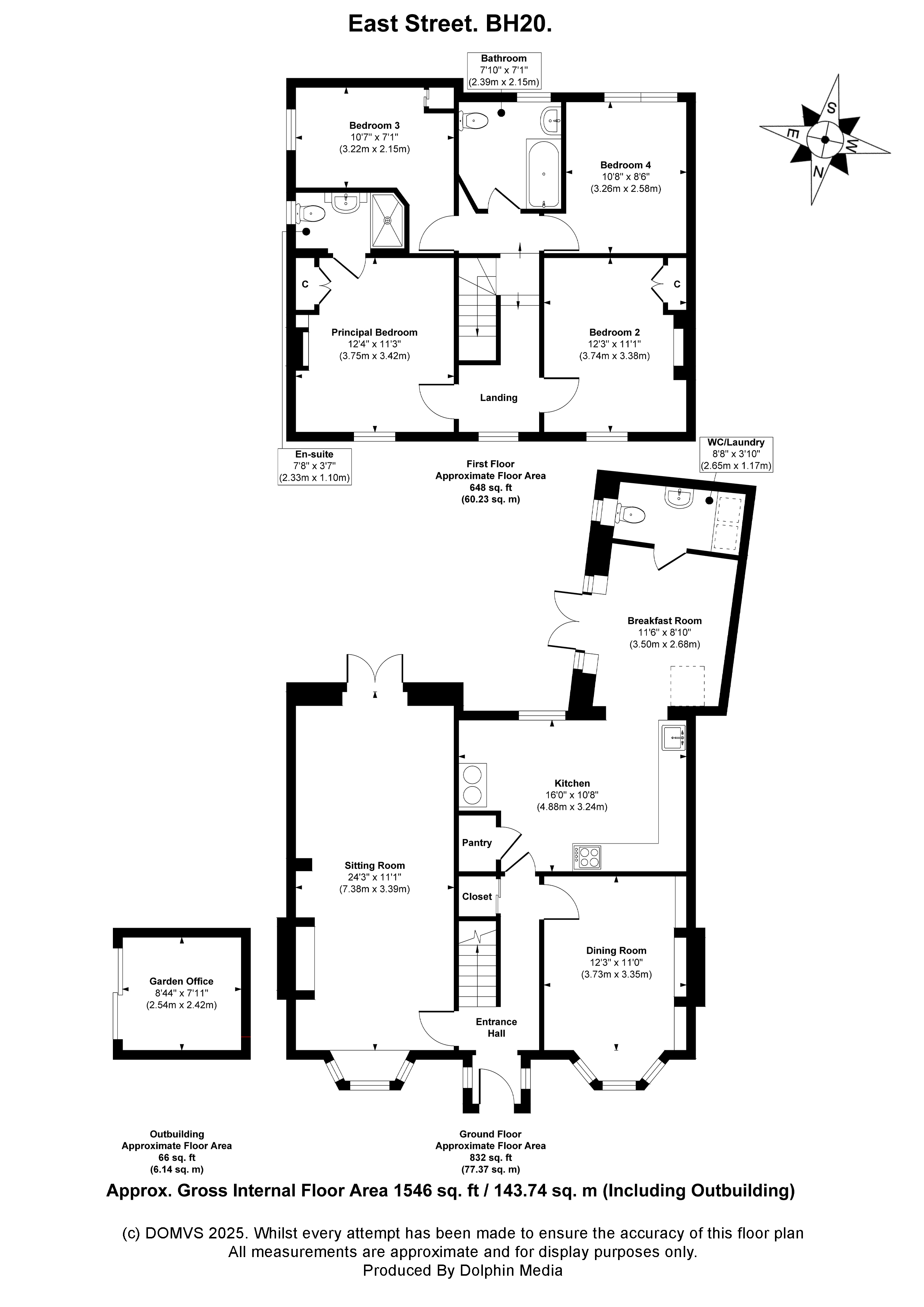 Floorplan for Wareham, Dorset