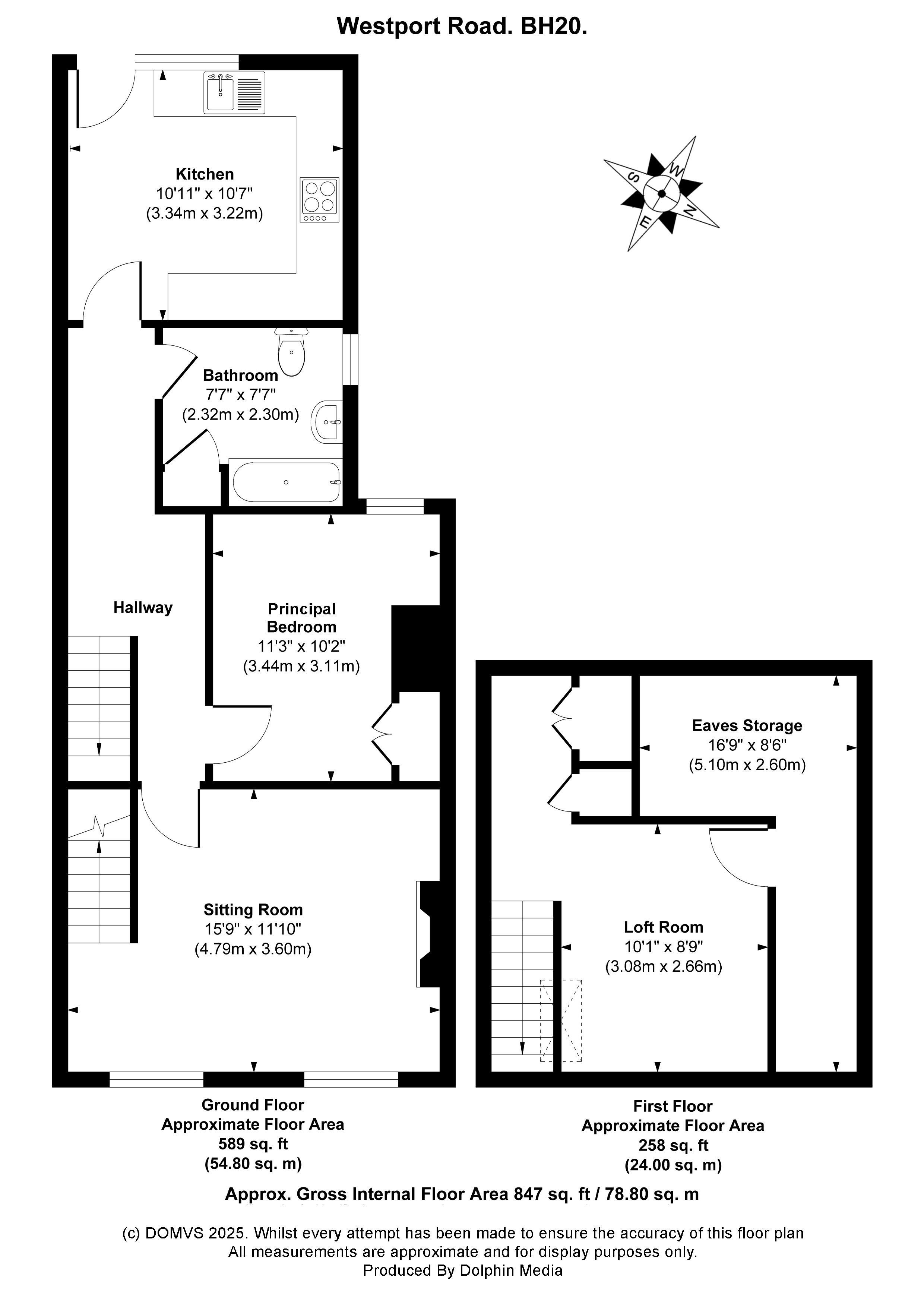 Floorplan for Wareham, Dorset