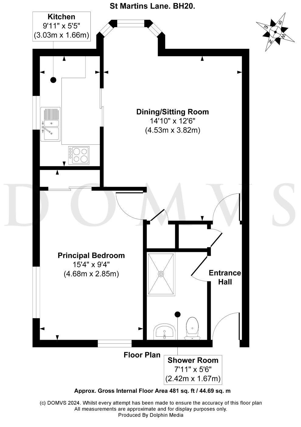 Floorplan for St Martins Lane, Wareham, Dorset