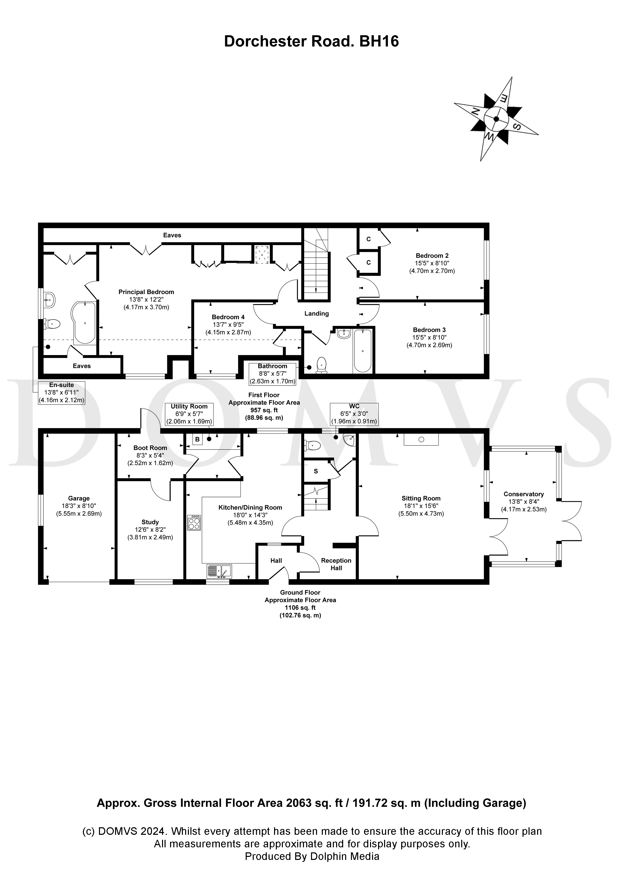Floorplan for Lytchett Minster, Poole, Dorset
