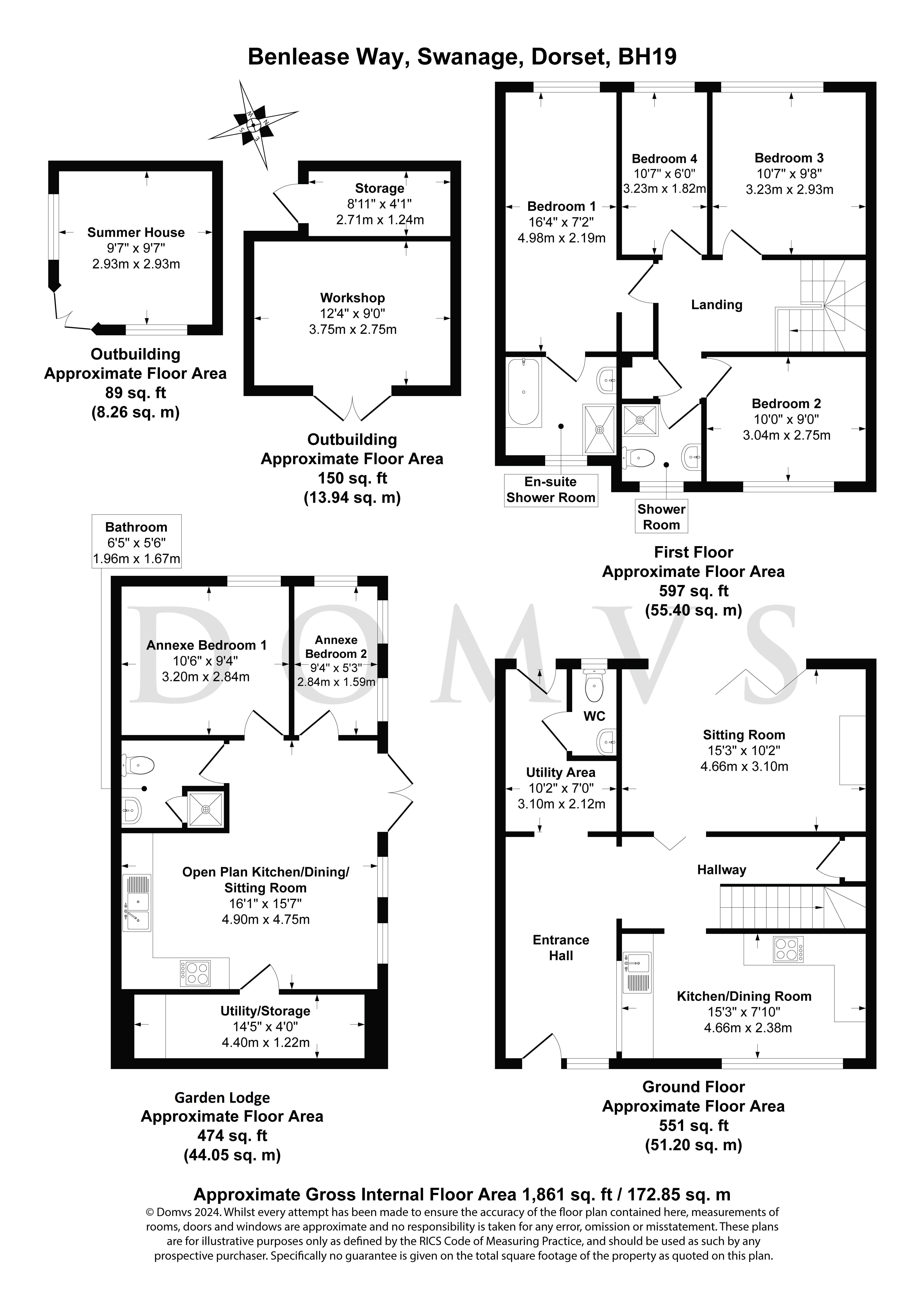 Floorplan for Swanage, Dorset