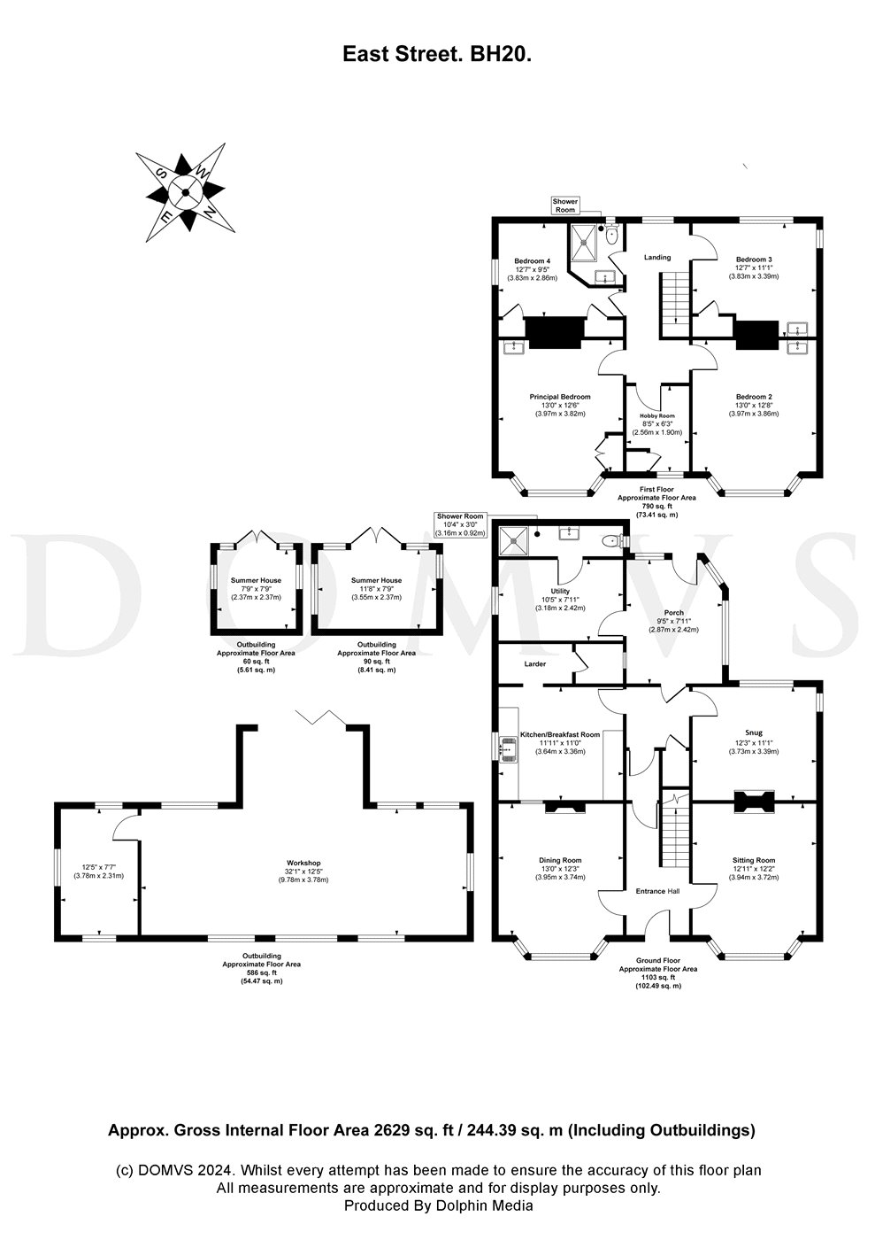 Floorplan for Corfe Castle, Wareham, Dorset
