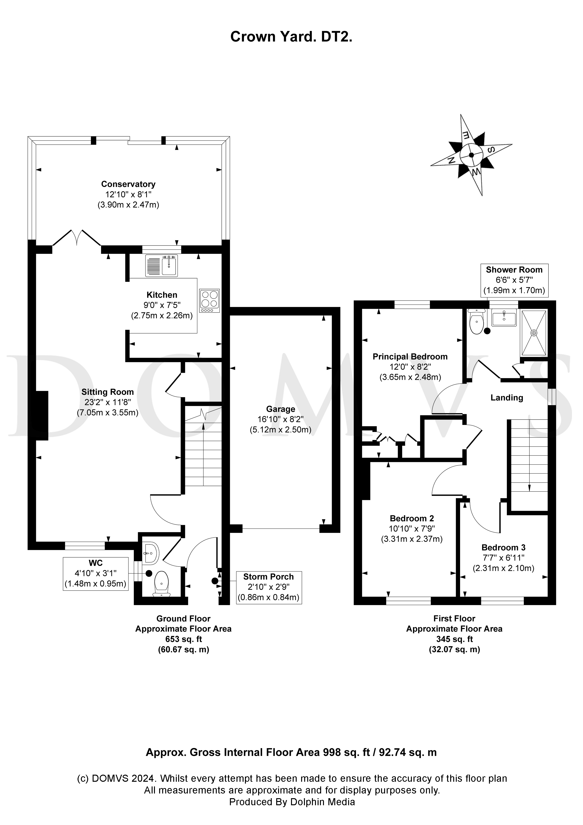 Floorplan for Winfrith Newburgh, Dorchester, Dorset