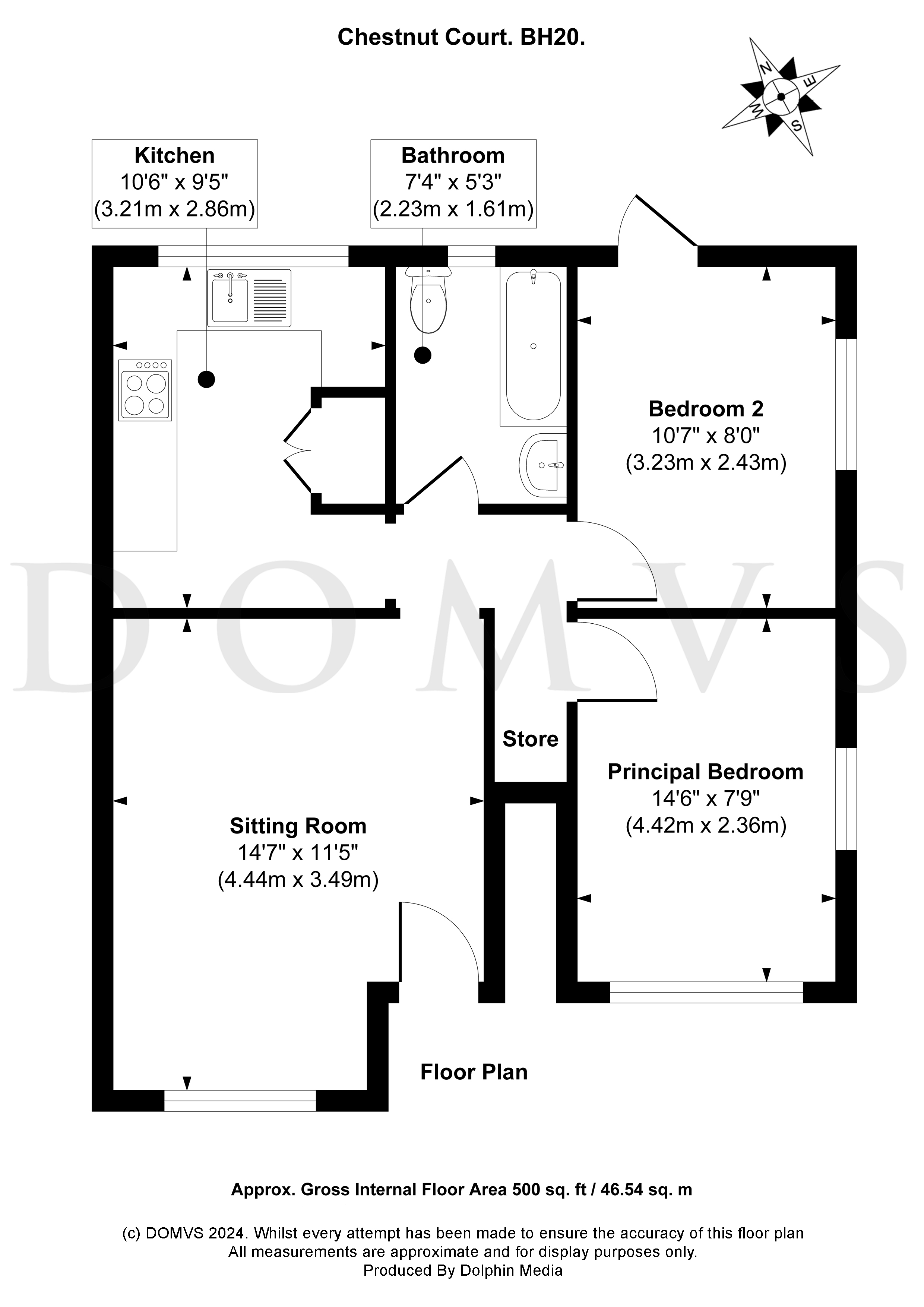 Floorplan for West Lulworth, Wareham, Dorset