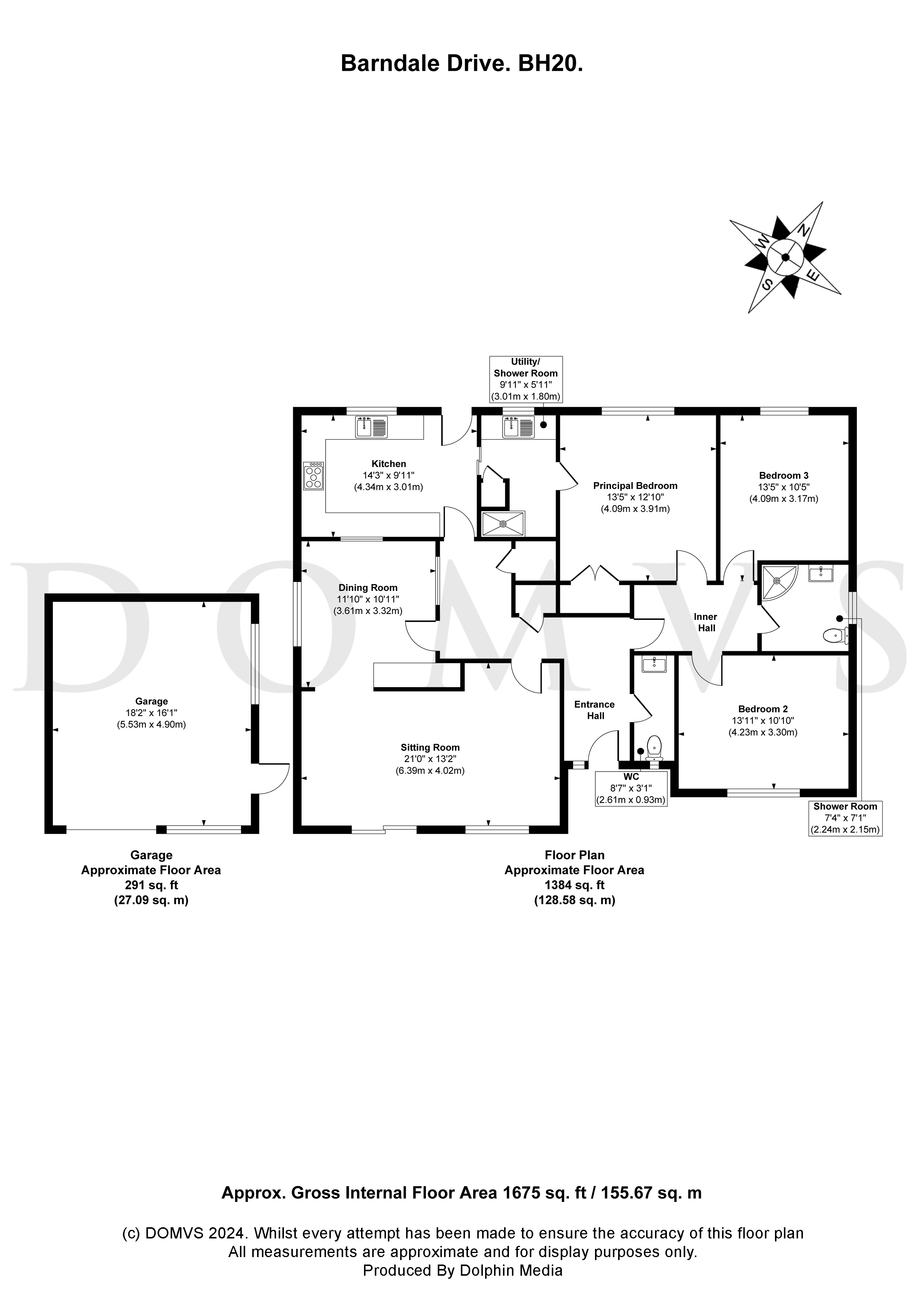 Floorplan for Ridge, Wareham, Dorset