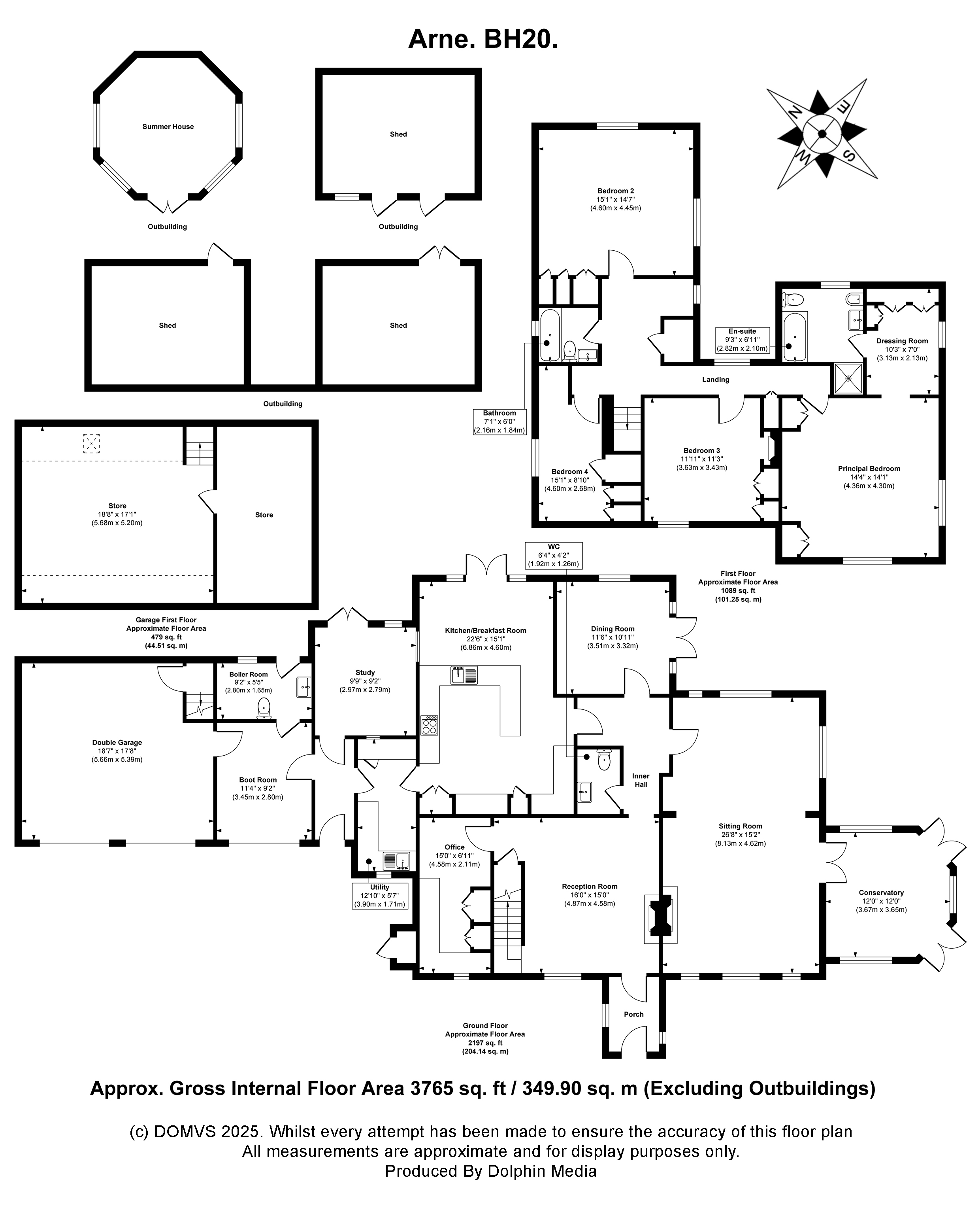Floorplan for Arne, Wareham, Dorset
