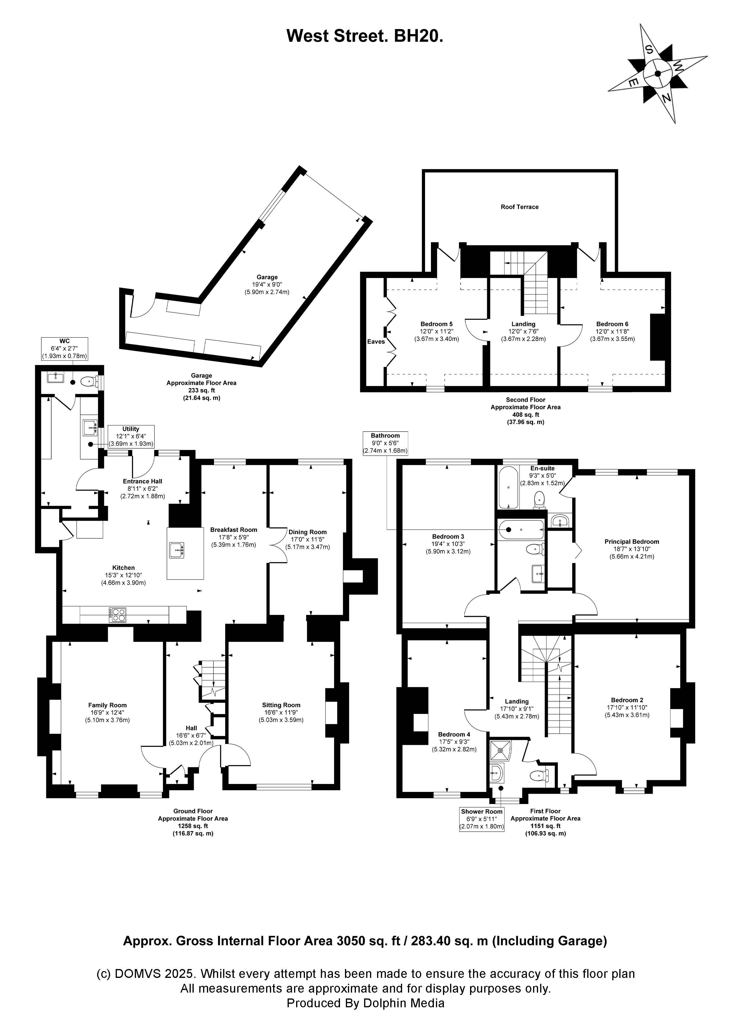 Floorplan for Wareham, Dorset