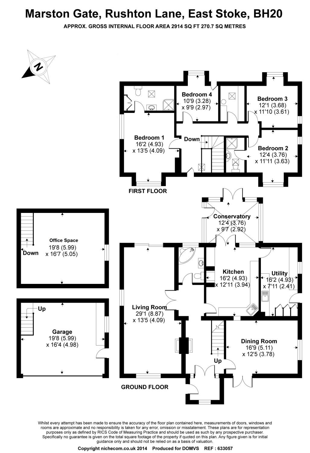 Floorplan for East Stoke, Wareham, Dorset