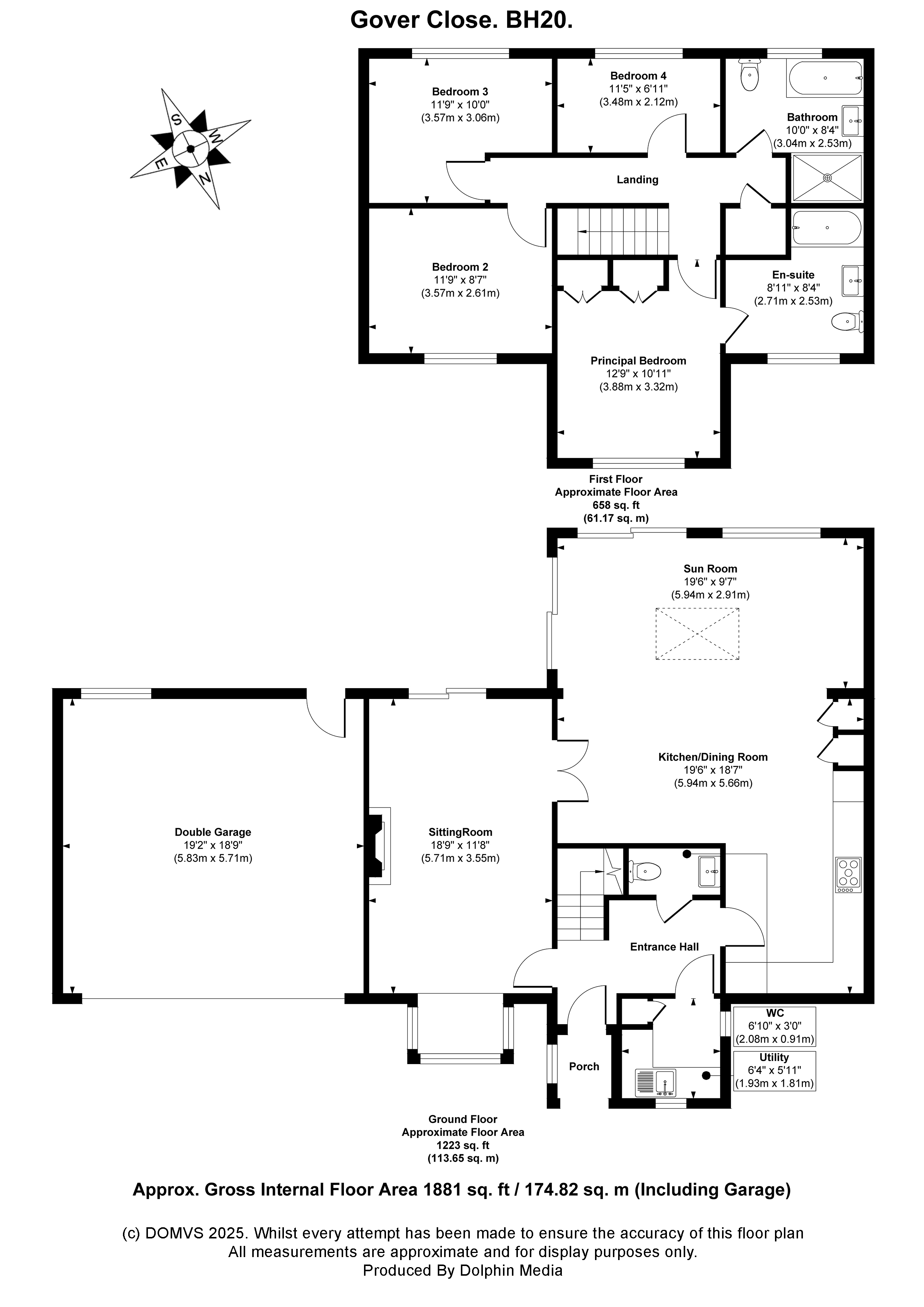 Floorplan for Ridge, Wareham