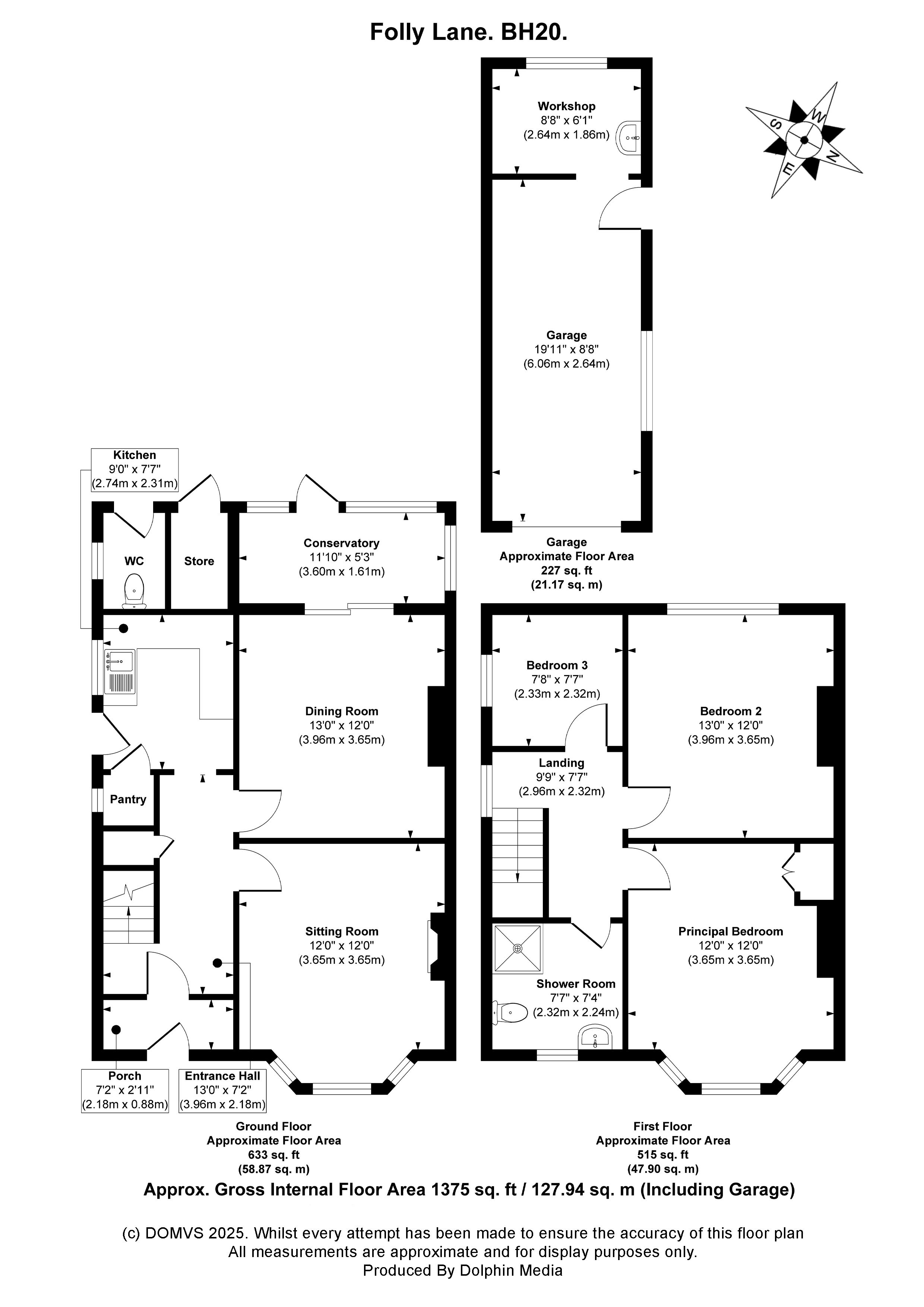 Floorplan for Wareham, Dorset