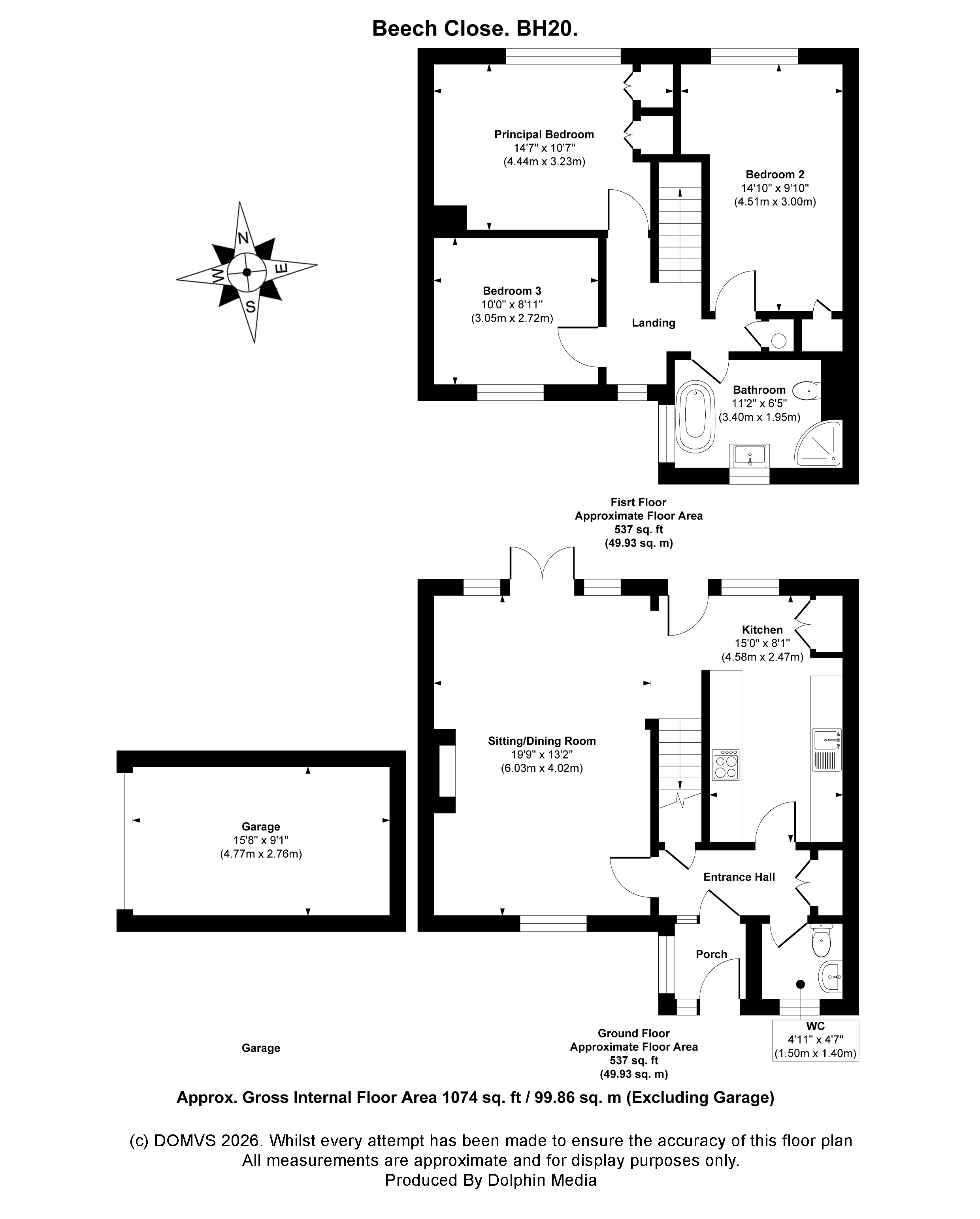 Floorplan for West Lulworth, Dorset